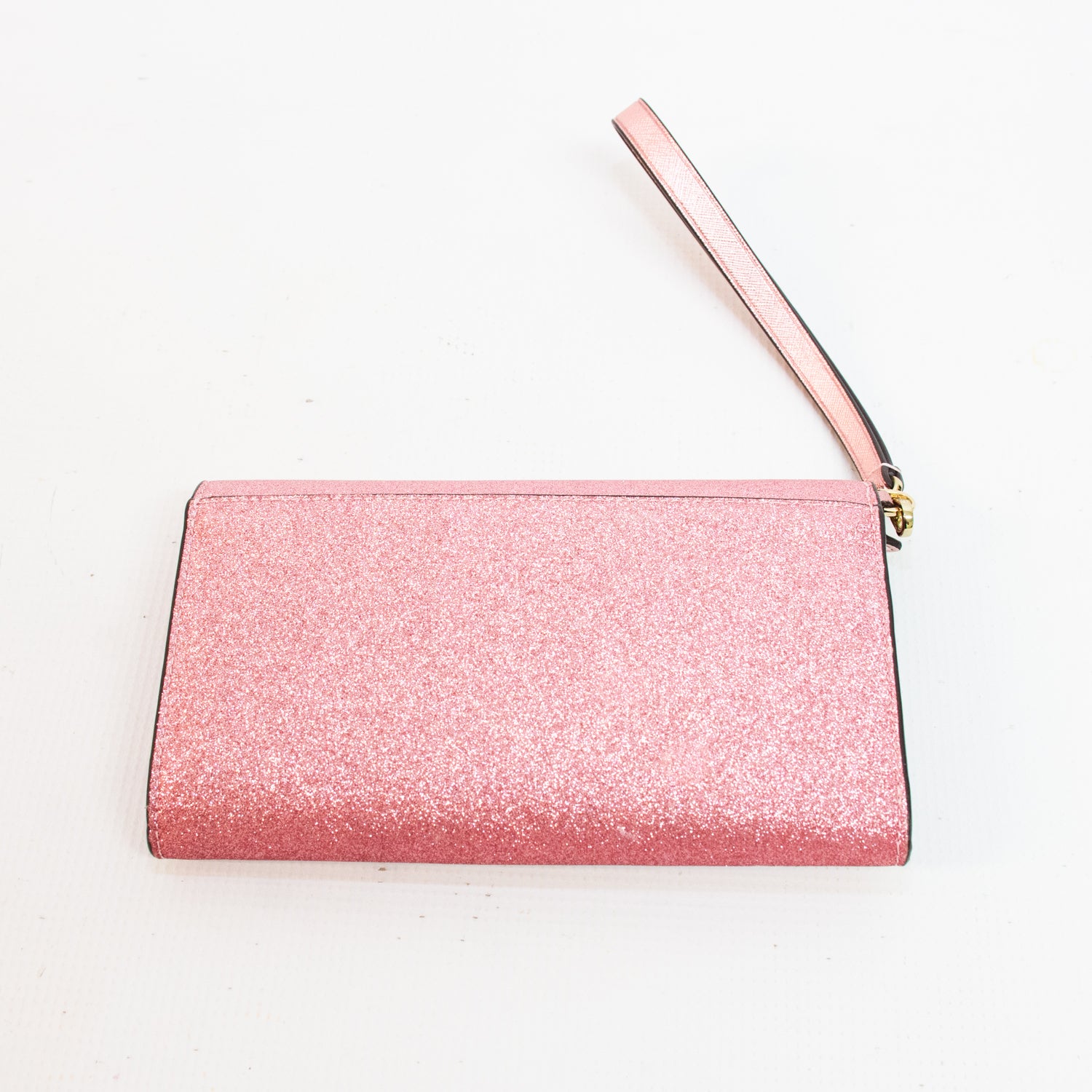 Kate Spade KE447 Glimmer Boxed Medium Flap Phone Wristlet Wallet - Pink