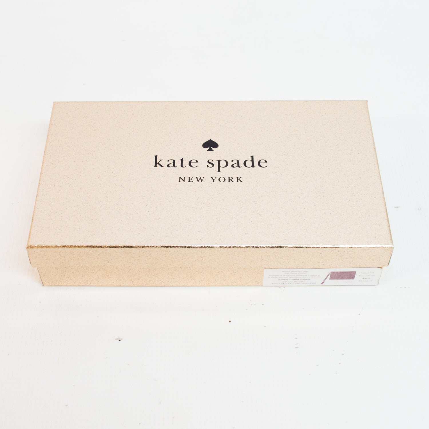 Kate Spade KE447 Glimmer Boxed Medium Flap Phone Wristlet Wallet - Pink