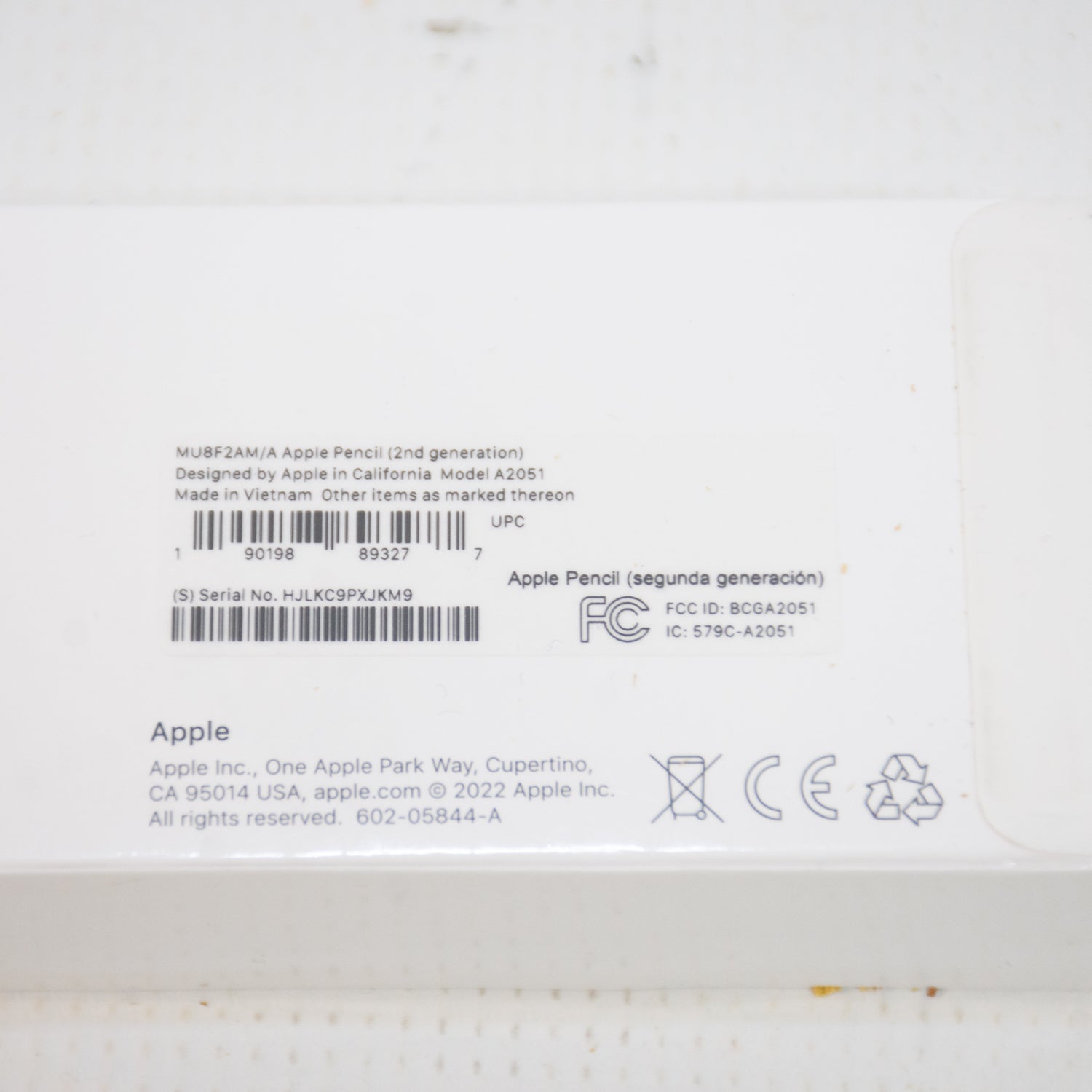 Apple Pencil (2nd Generation) - MU8F2AM