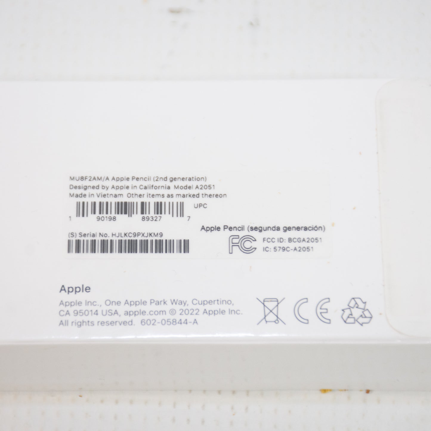 Apple Pencil (2nd Generation) - MU8F2AM
