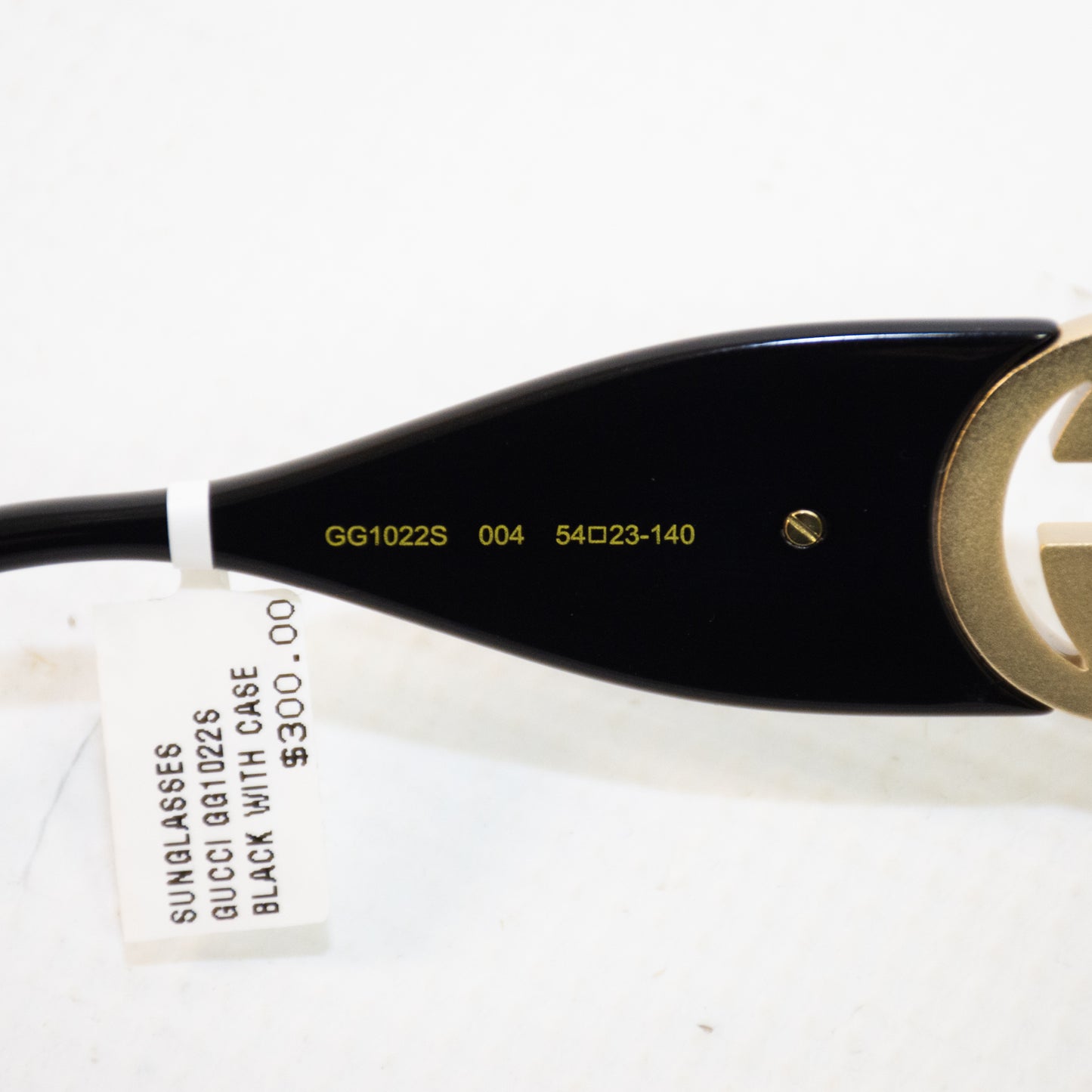 Gucci GG1022S Black Frame Yellow Tint Sunglasses