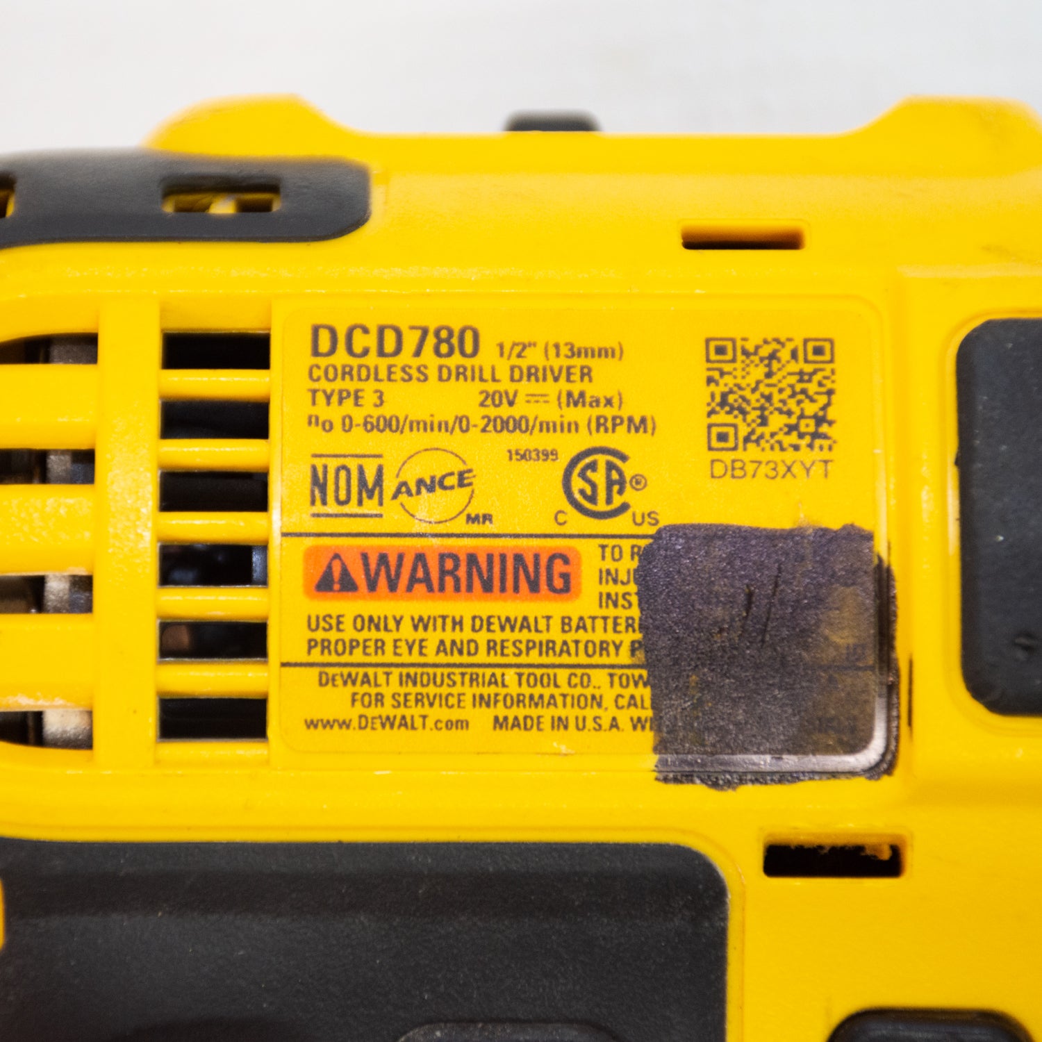 DEWALT DCD780 1/2