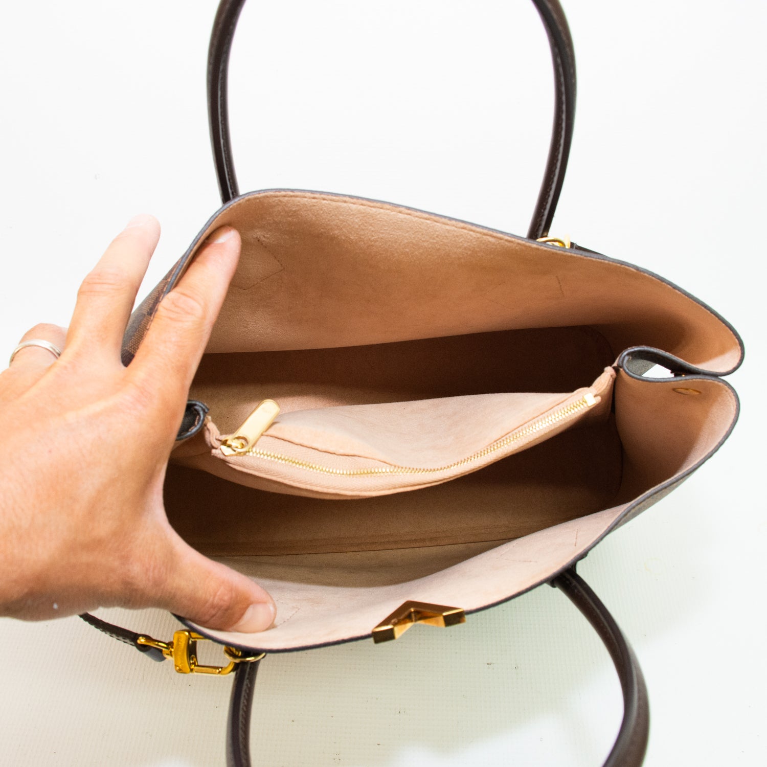 Louis Vuitton Kensington Brown Damier Handbag