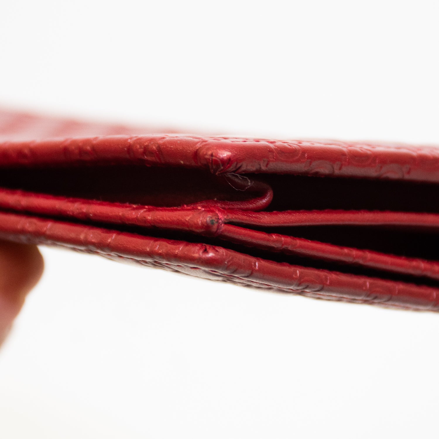 Gucci Micro GG Shima Leather Shoulder Wallet