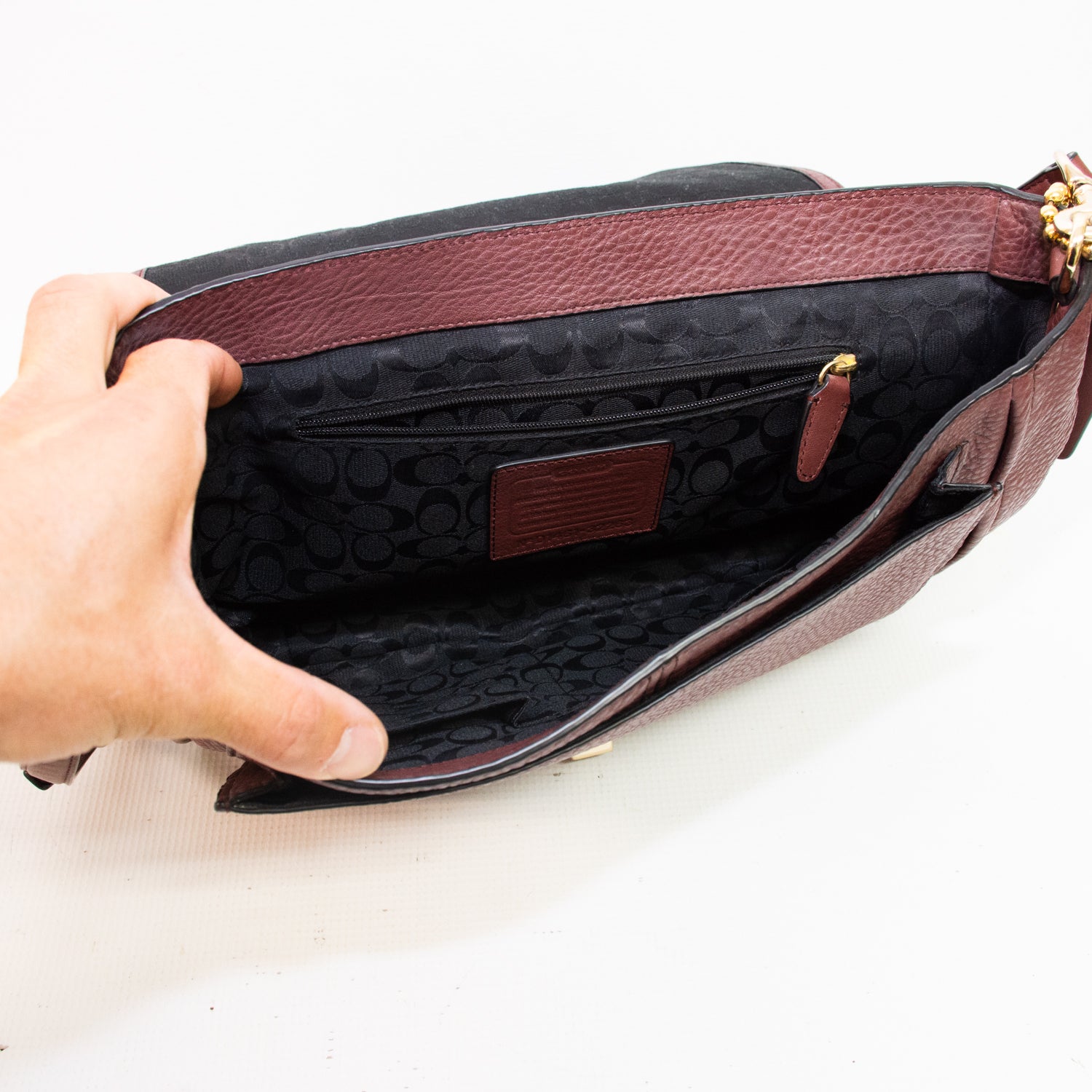 Coach 32263 Bleeker Brooklyn Pebble Leather Satchel