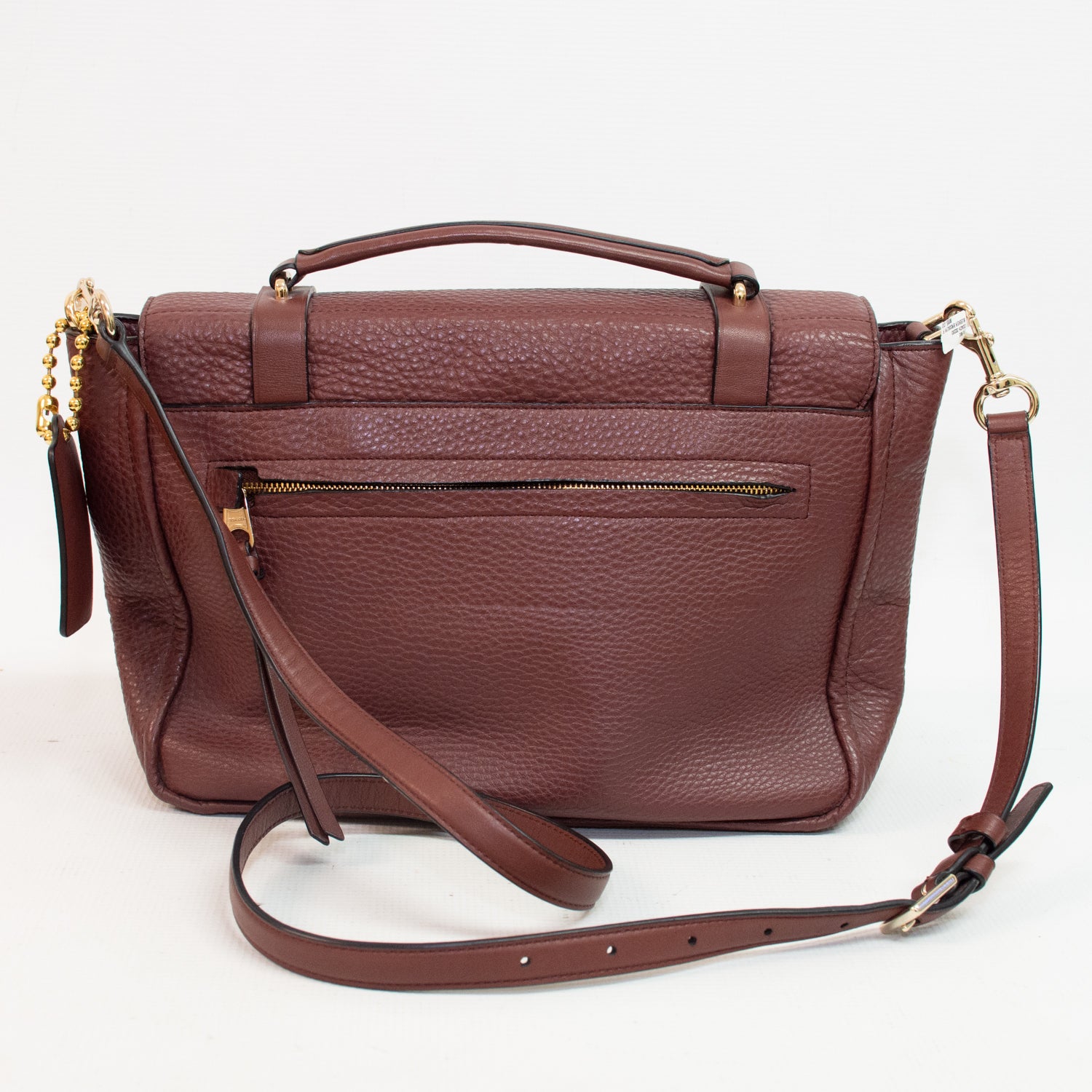 Coach 32263 Bleeker Brooklyn Pebble Leather Satchel