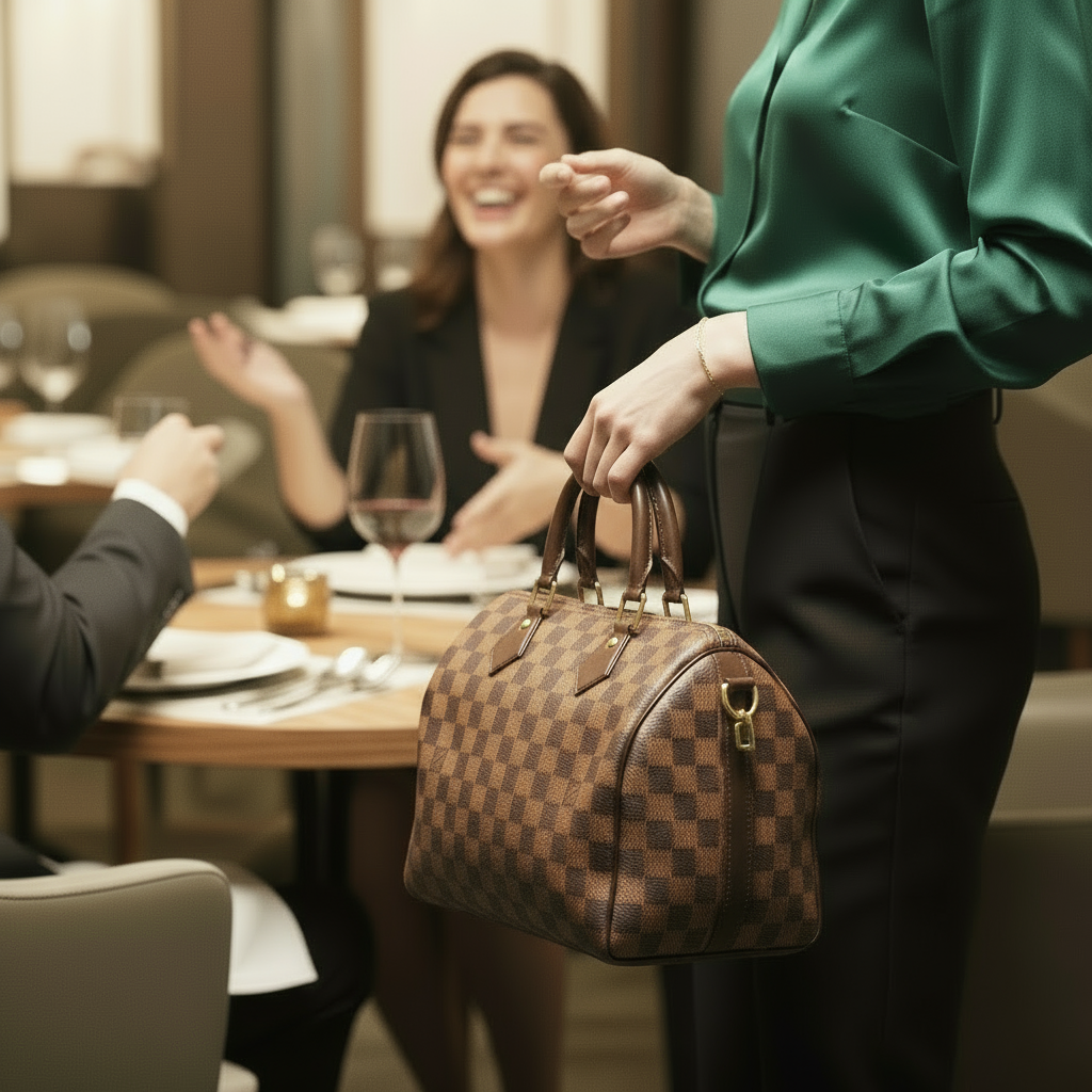 Louis Vuitton Damier Speedy 25 Bandouliere Handbag - N40575