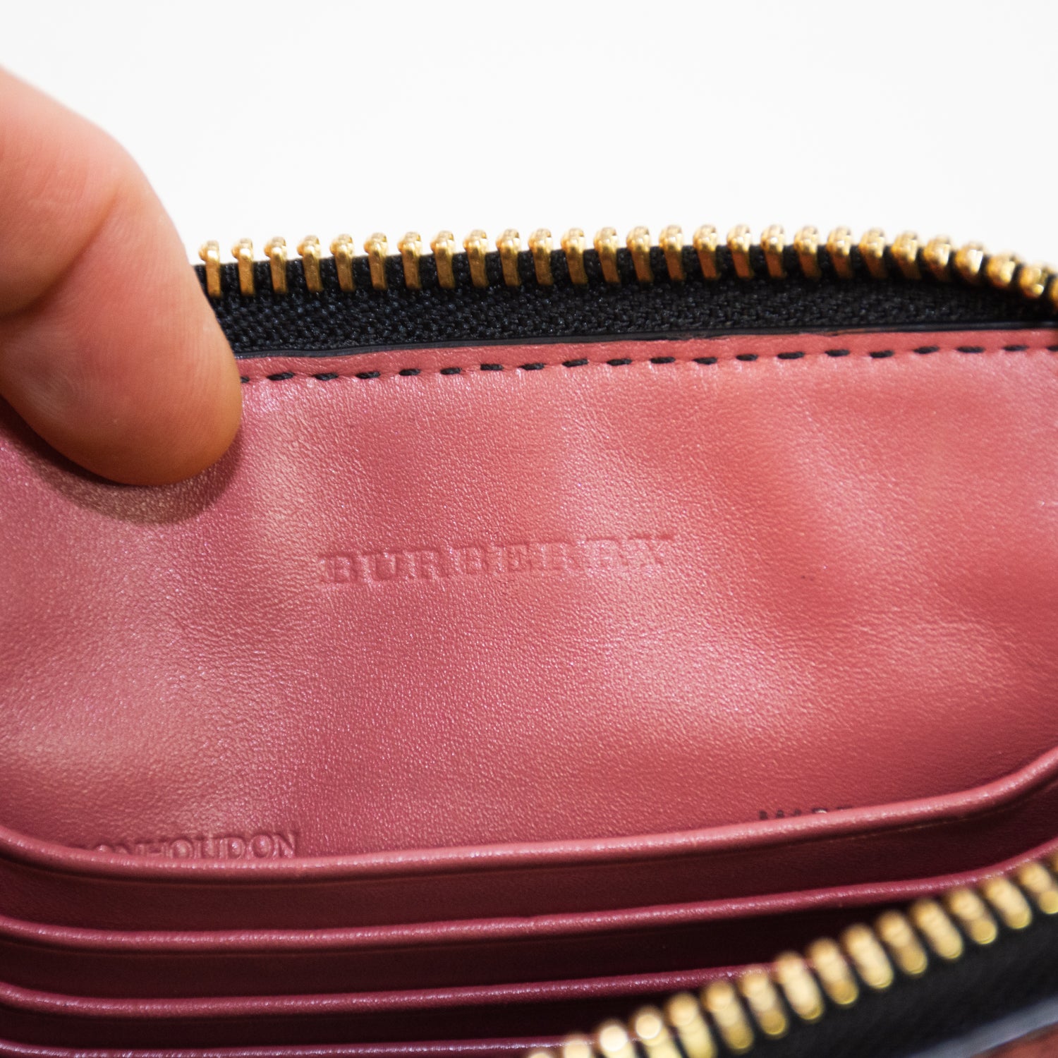 Burberry Grain Check Pink Cross Body Bag