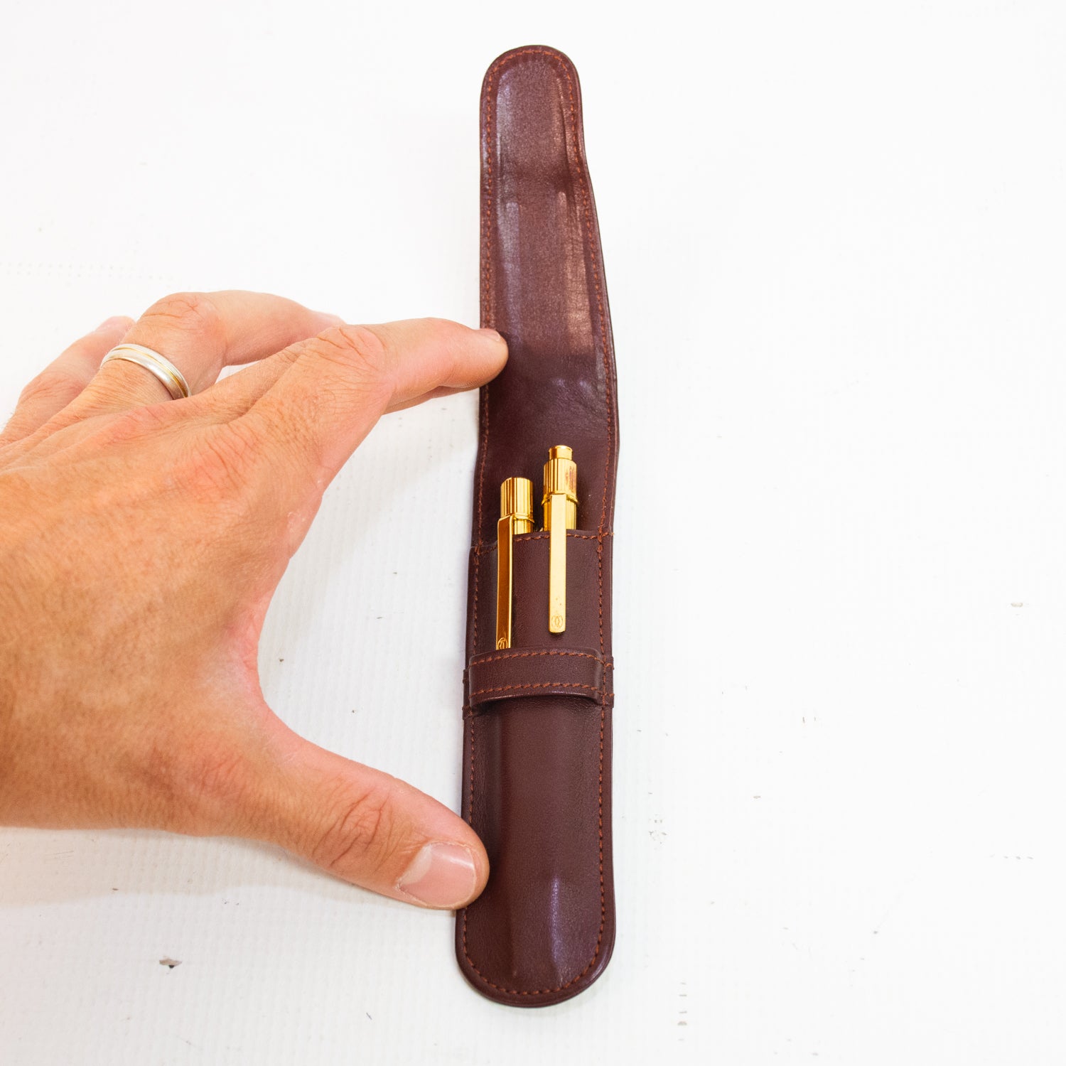 Cartier 18K Plated Pen & Pencil Combo