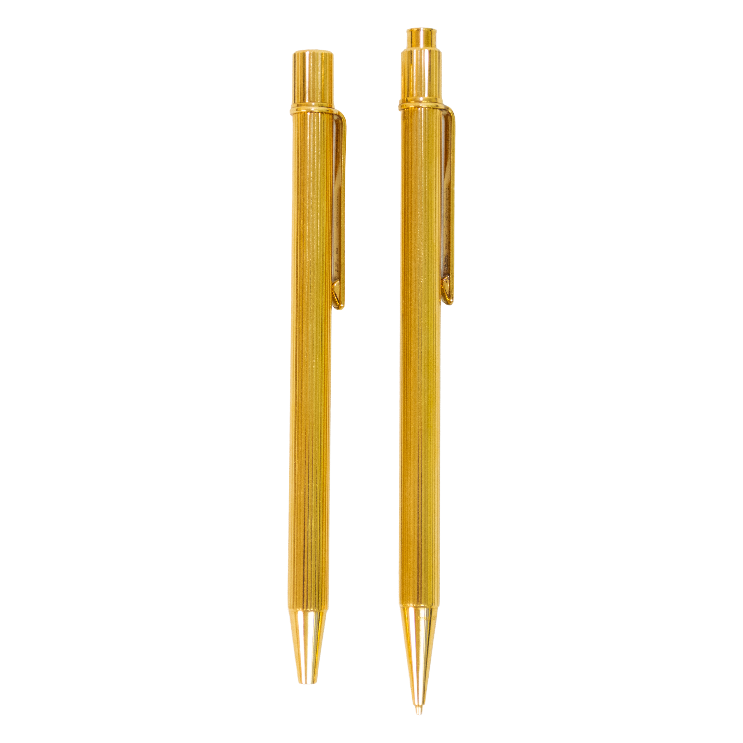 Cartier 18K Plated Pen & Pencil Combo
