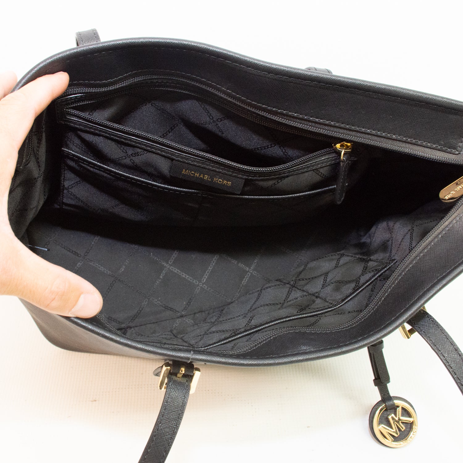 Michael Kors Large Quinn Pebbled Leather Tote - 38H8GTVT9L