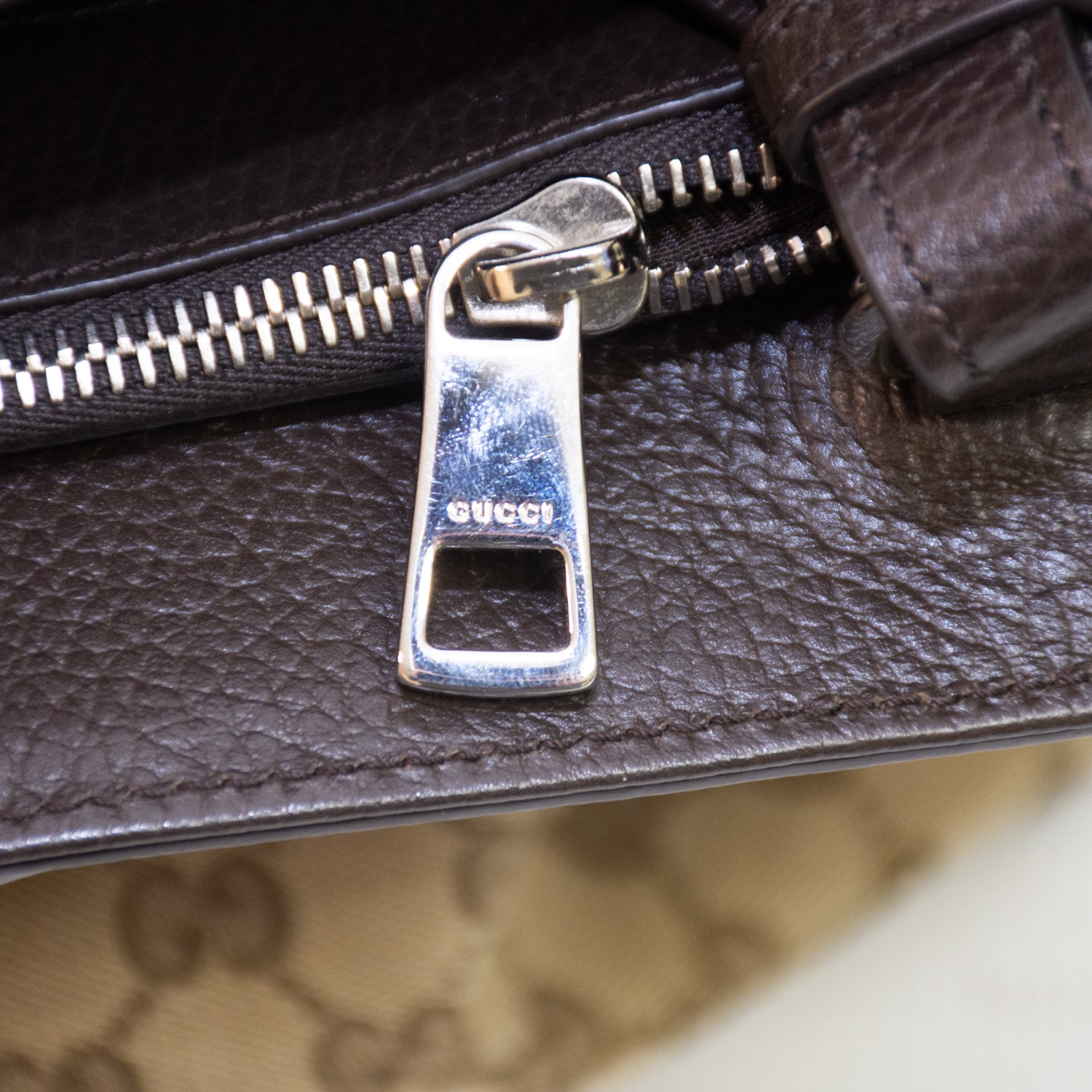 Gucci GG Canvas Light Brown Handbag - 449169000926