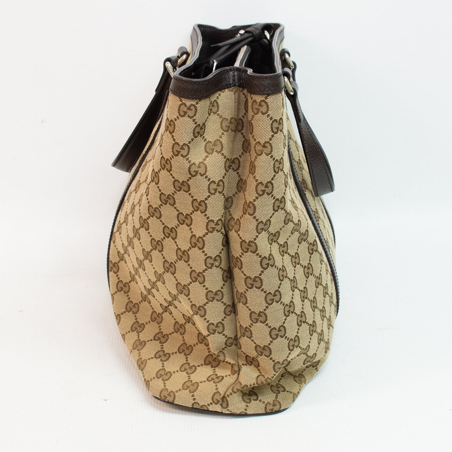 Gucci 449169 Light Brown Canvas Tote Bag