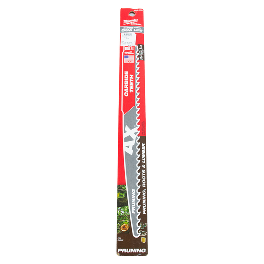 Milwaukee 48-00-5233 "The Ax" Pruning Carbide Teeth Sawzall Blade 12" 3 TPI 1pk