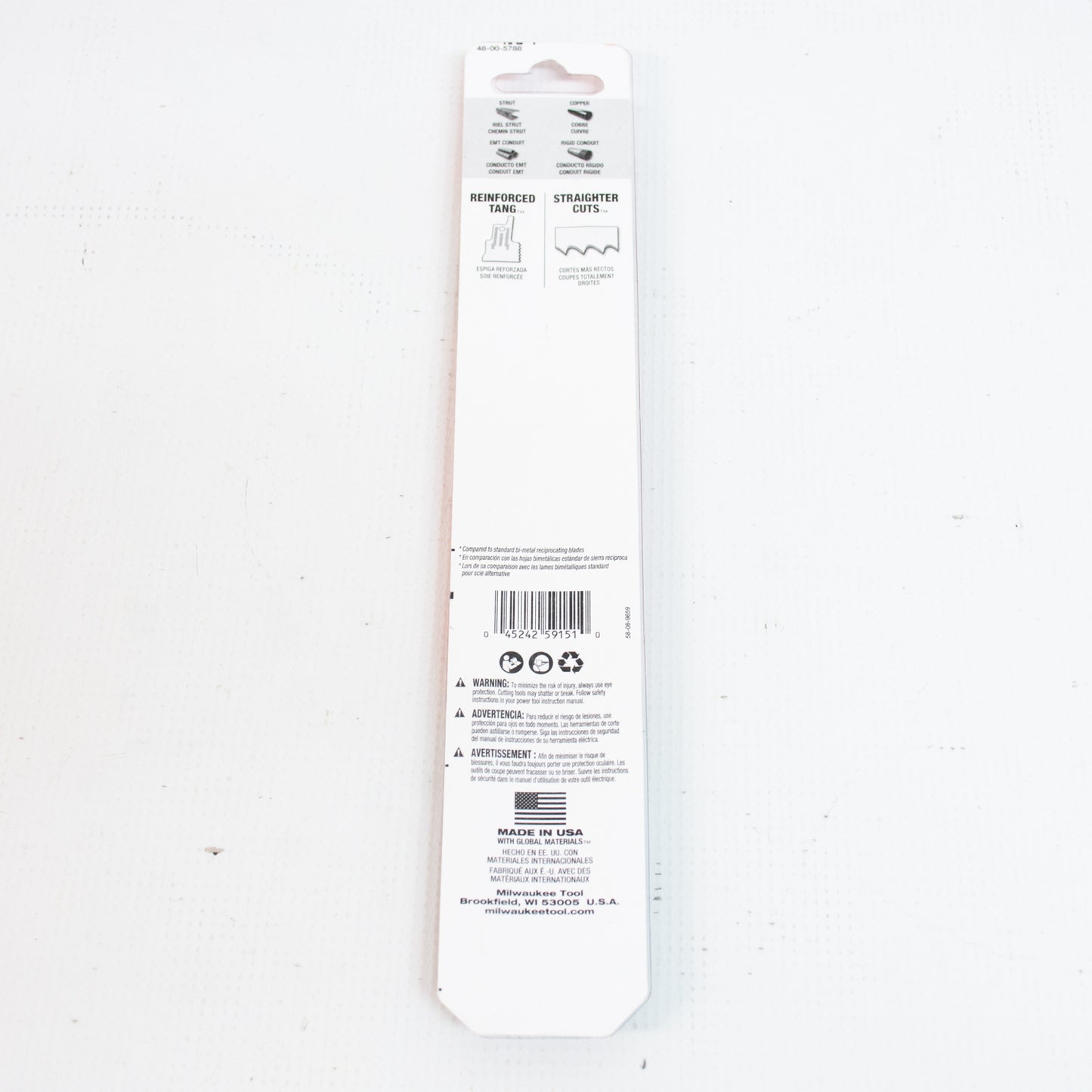 Milwaukee 48-00-5788 "The Torch" Sawzall Blade 9" 18 TPI 5pk