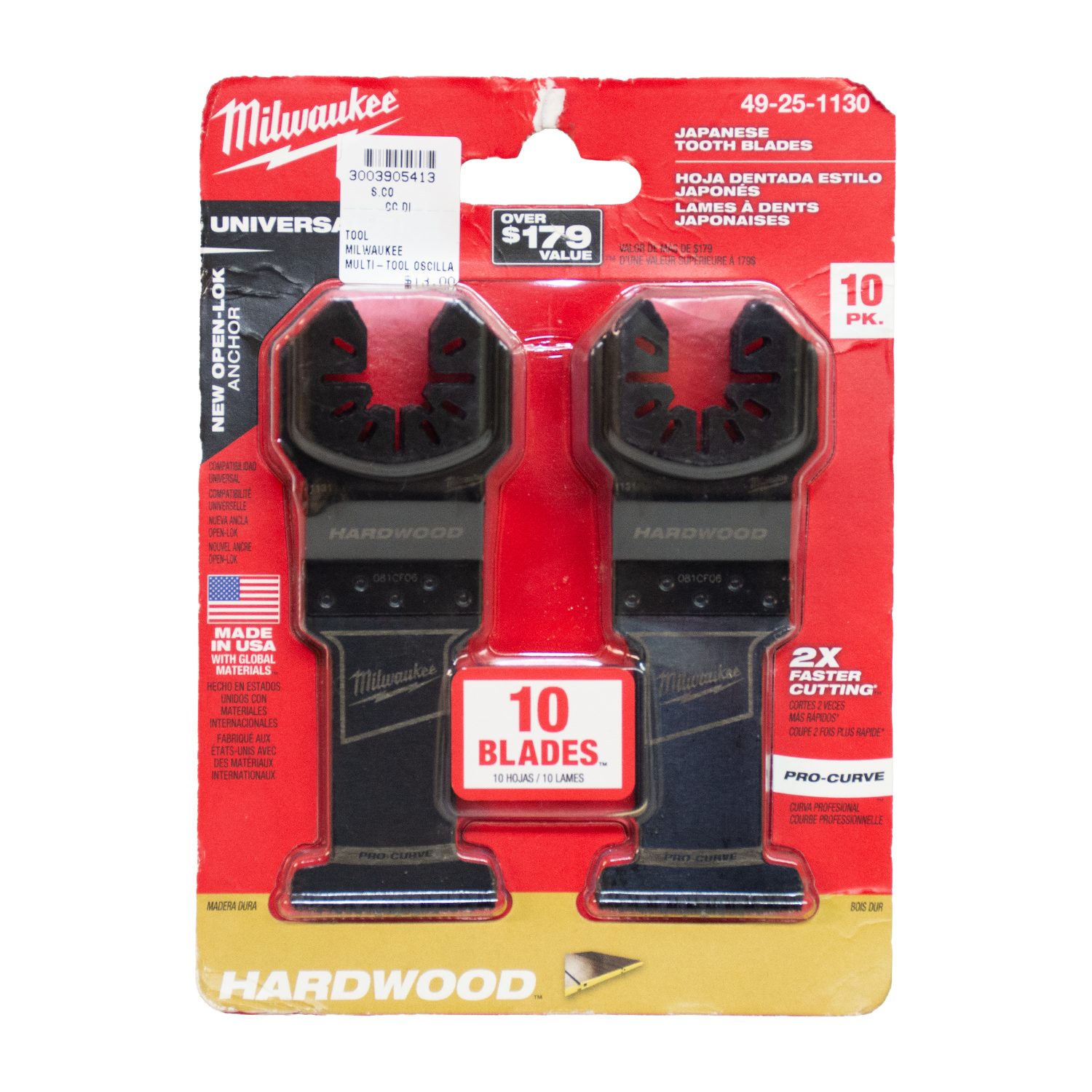 Milwaukee 48-25-1100 Multi-Tool Oscillating Japanse Tooth Blades