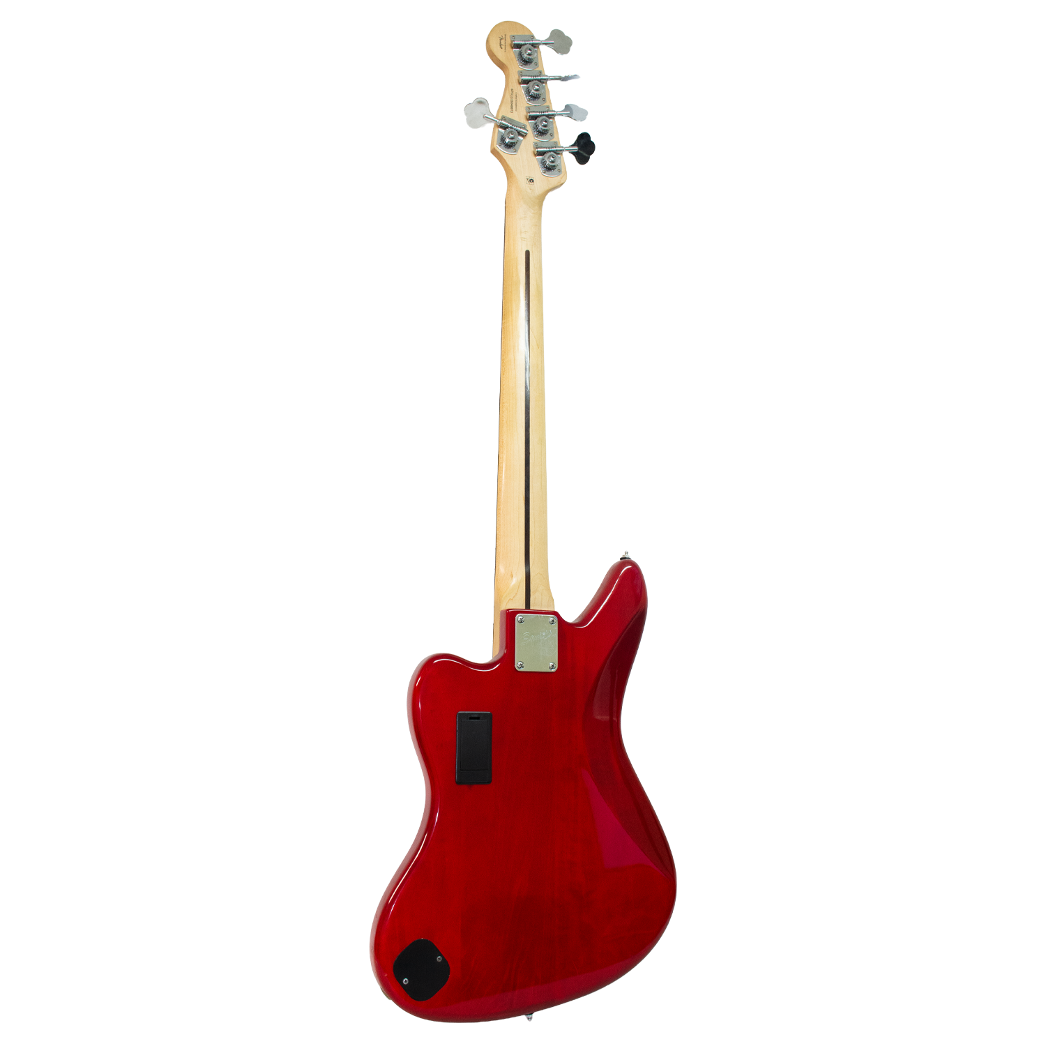 Squier Jaguar Bass Trans Red Electric Bass Guitar