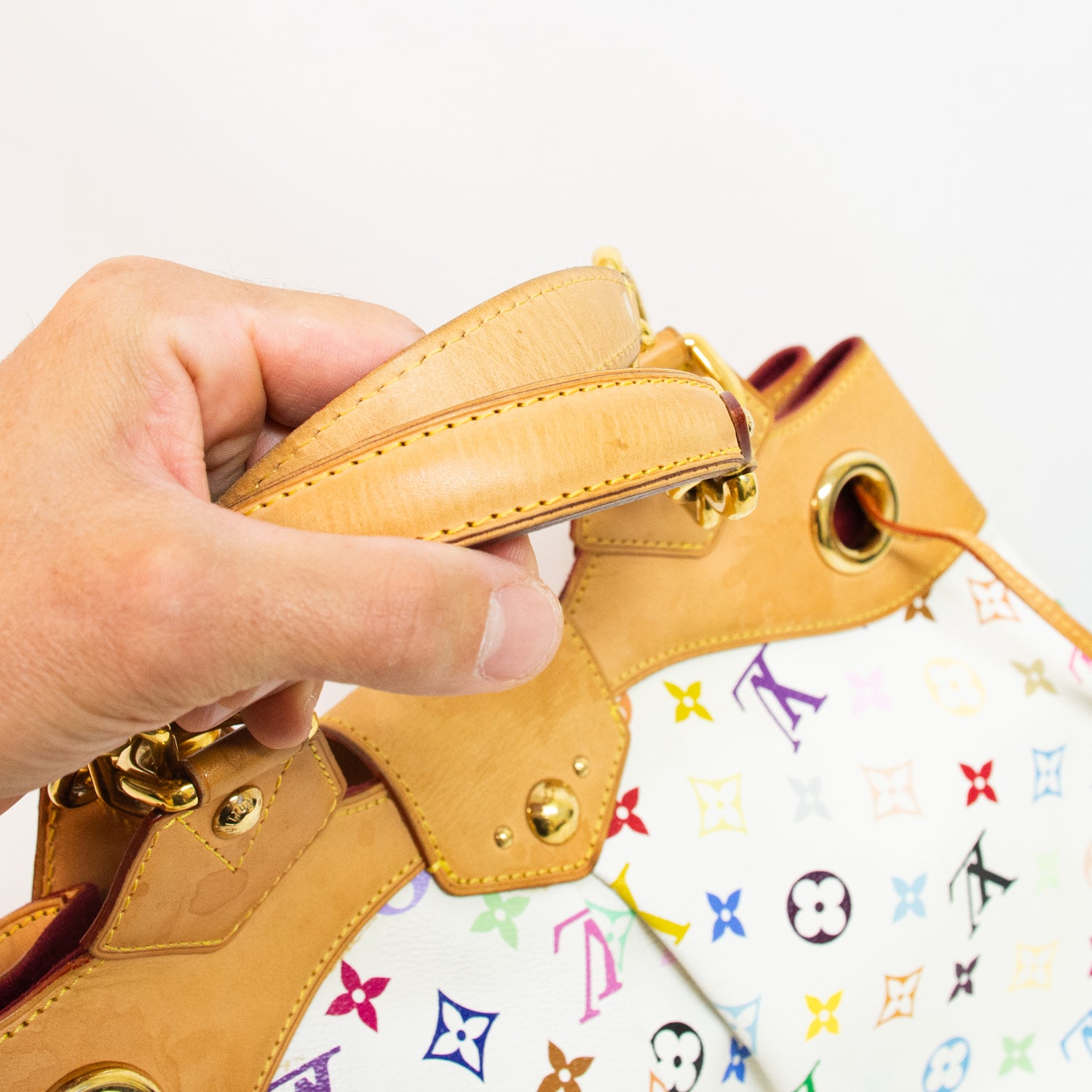 Louis Vuitton Ursula White Multi Color Handbag - M40123