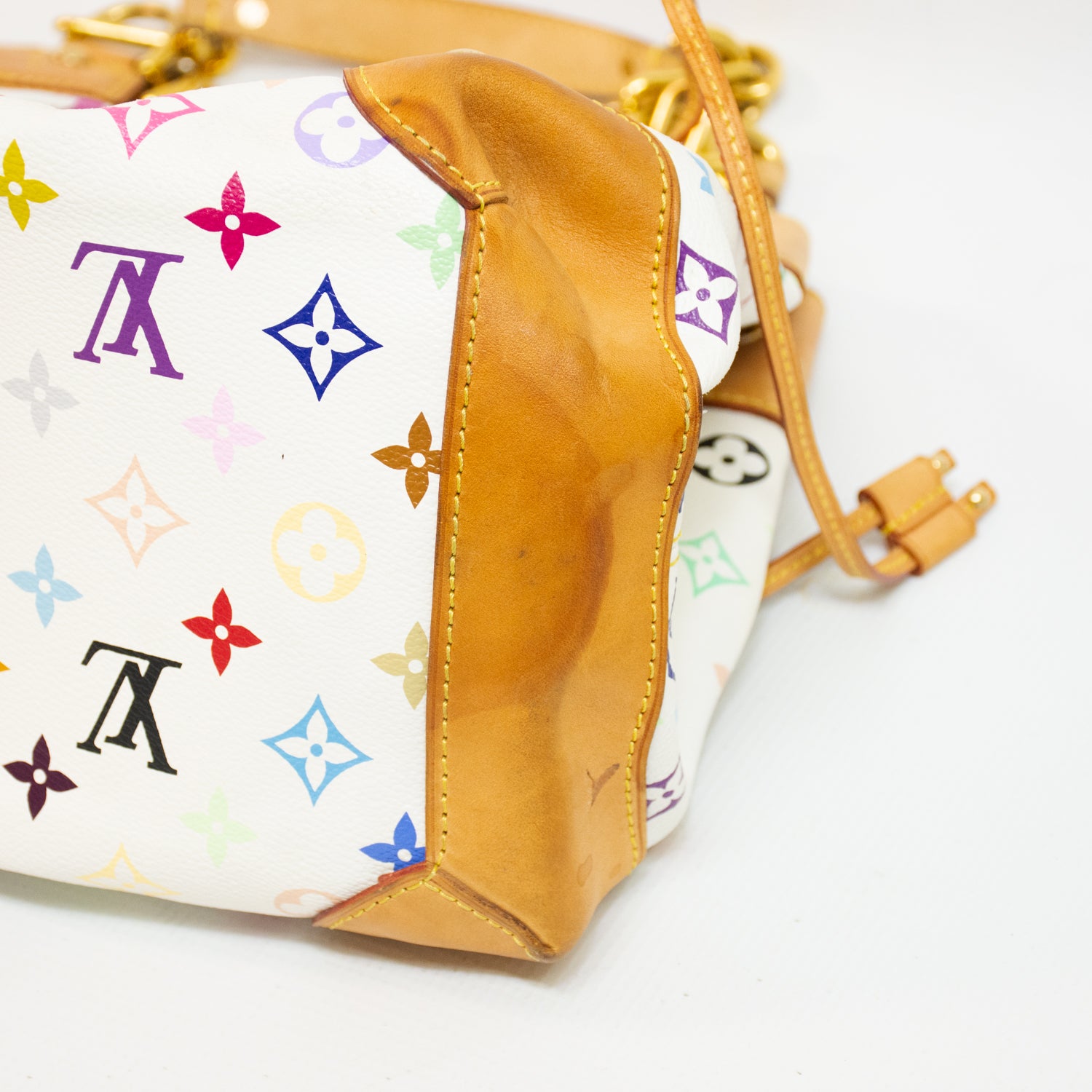 Louis Vuitton Ursula White Multi Color Handbag - M40123