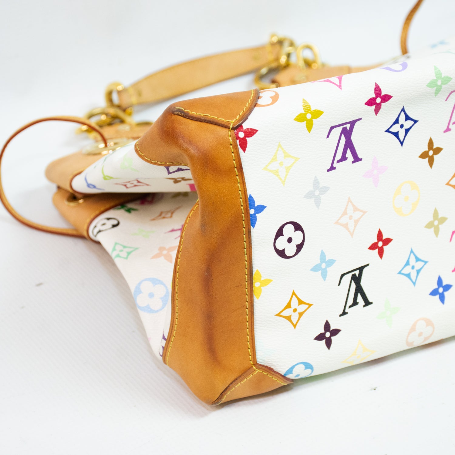 Louis Vuitton Ursula White Multi Color Handbag - M40123