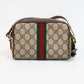 Gucci GG Supreme Monogram Ophidia Web Mini Shoulder Bag