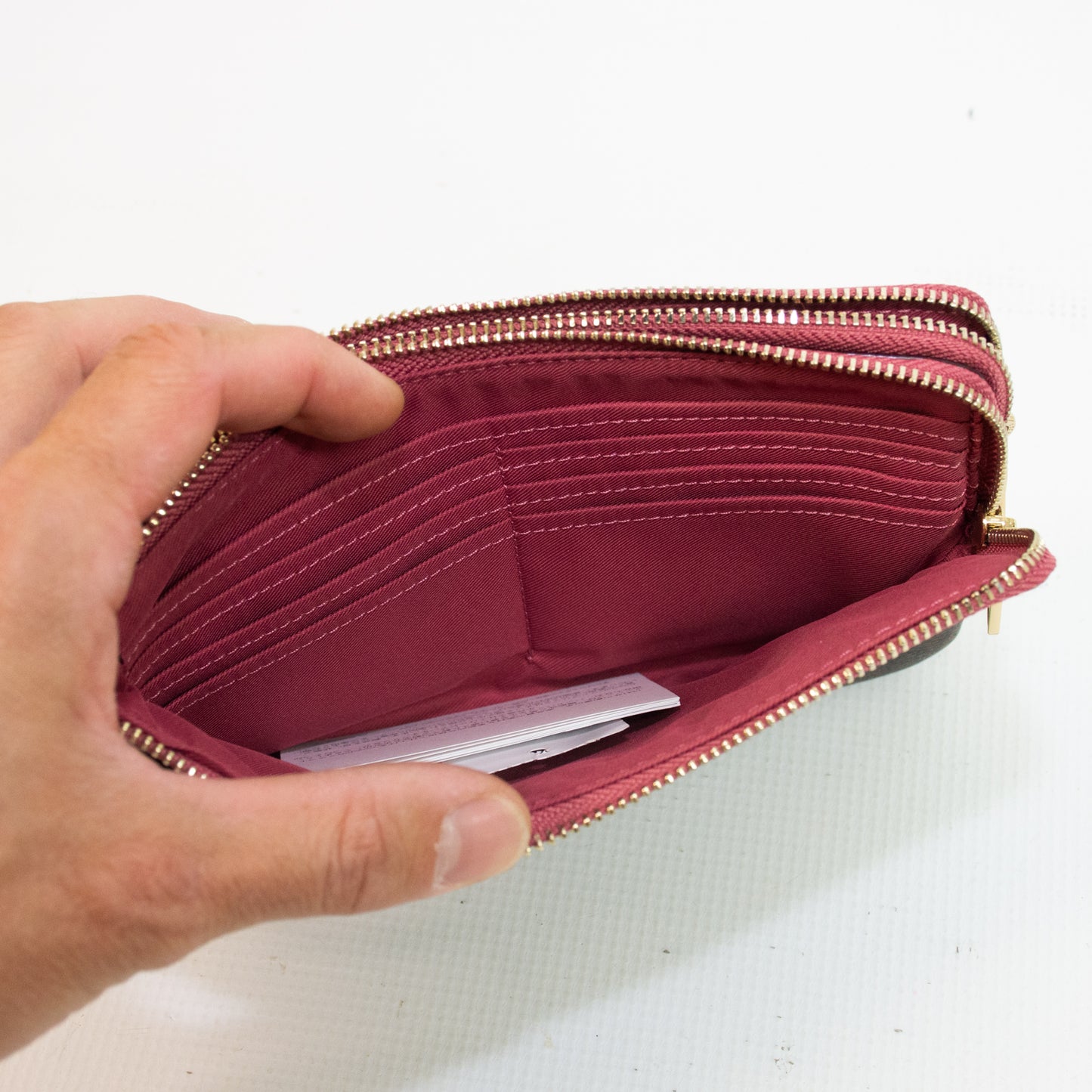 Coach F16109 Double Zip Wallet