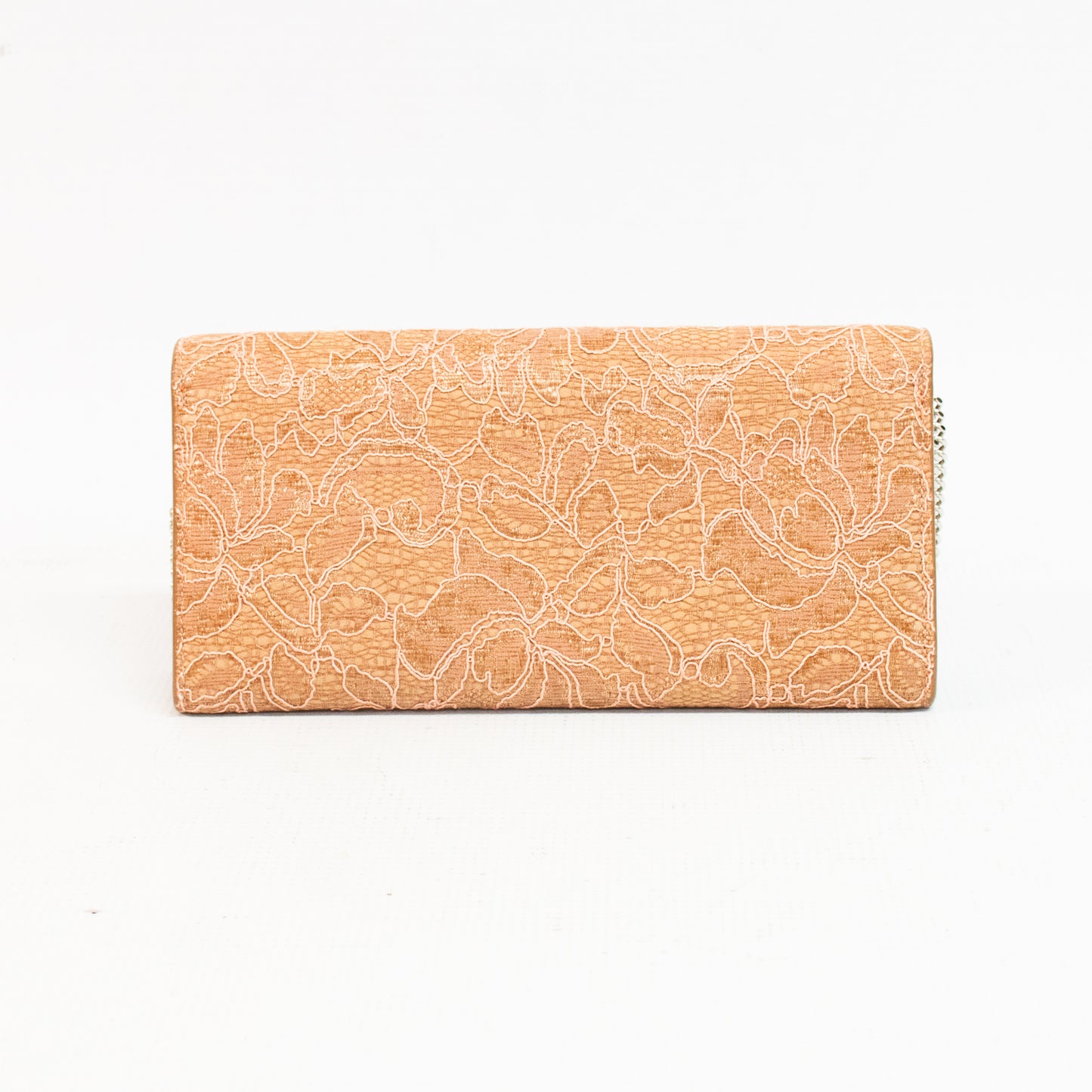 Jimmy Choo Milla Powder Pink Lace Chain Wallet