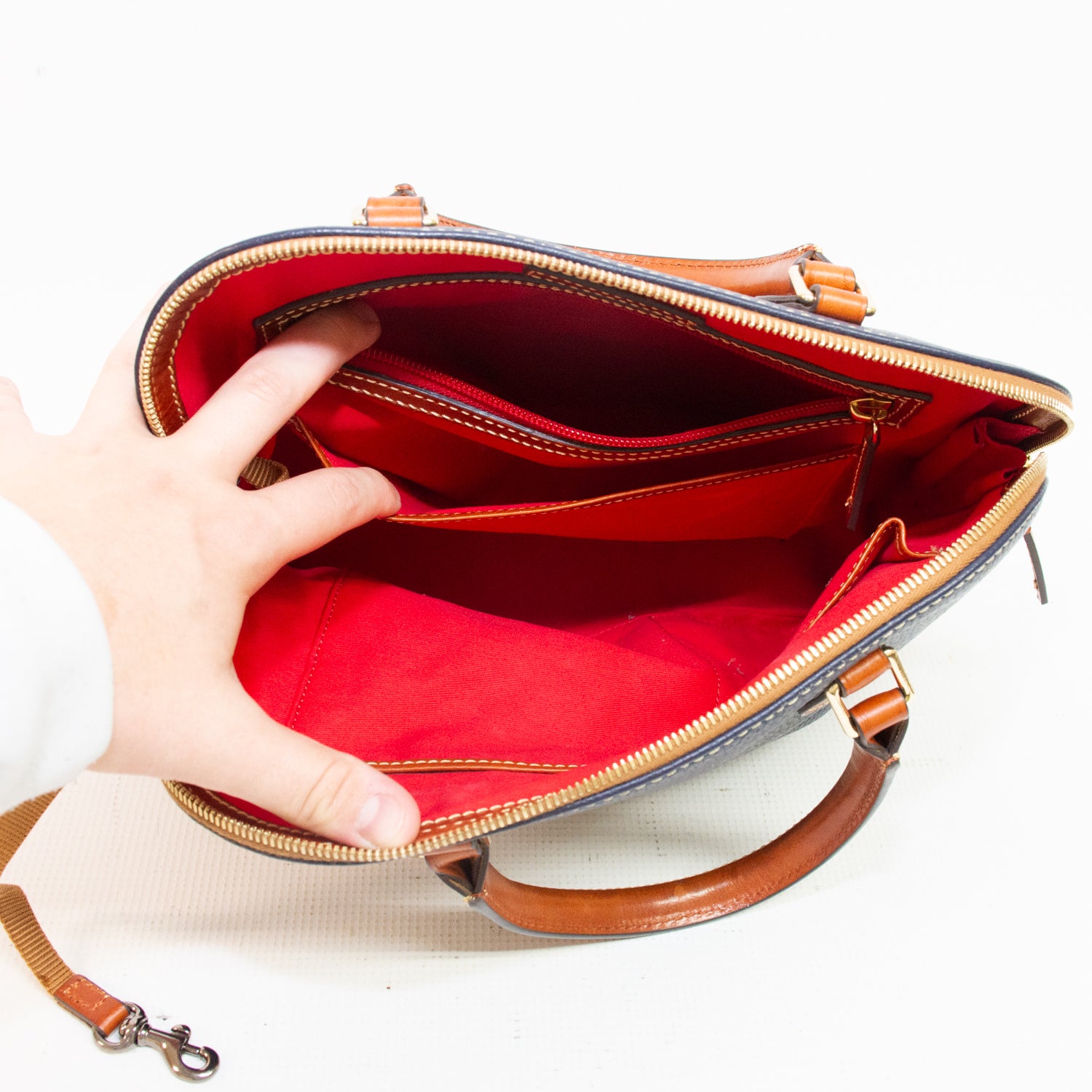 Dooney & Bourke Pebble Grain Leather Small Satchel