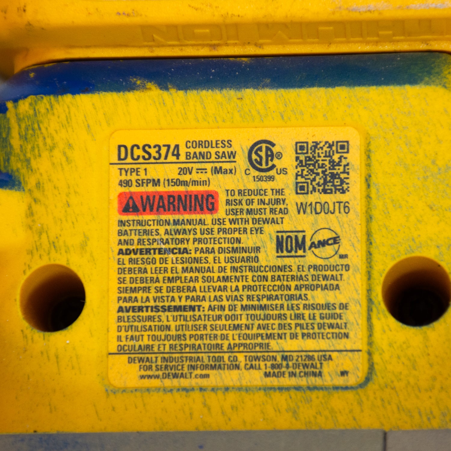 DEWALT DCS374 Cordless Brushless Band Saw