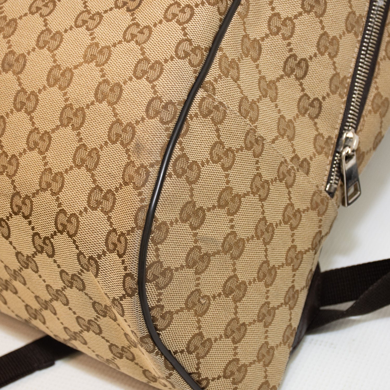 Gucci Brown Monogram Canvas Travel Backpack - 449906
