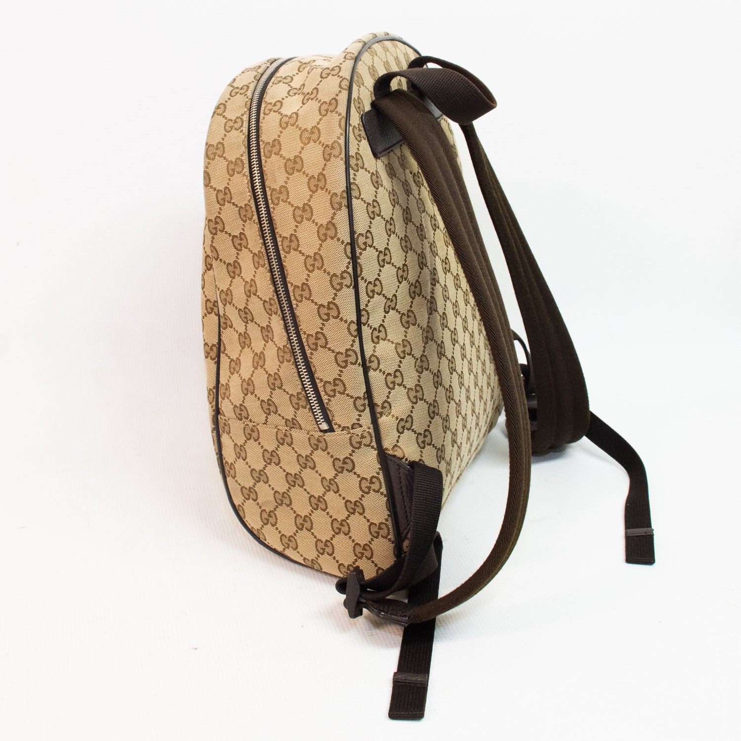 Gucci Brown Monogram Canvas Travel Backpack - 449906