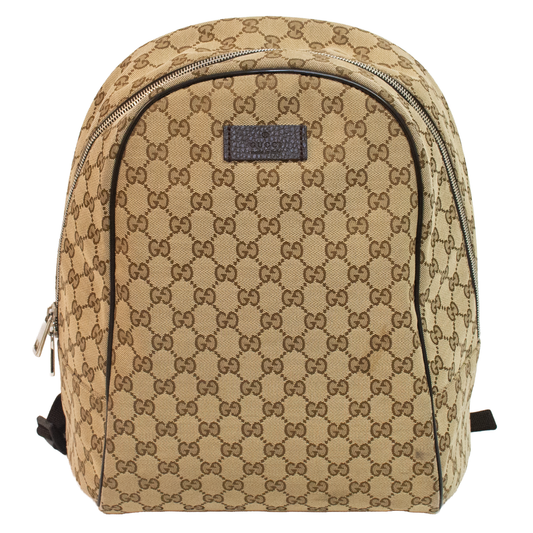 Gucci Brown Monogram Canvas Travel Backpack - 449906