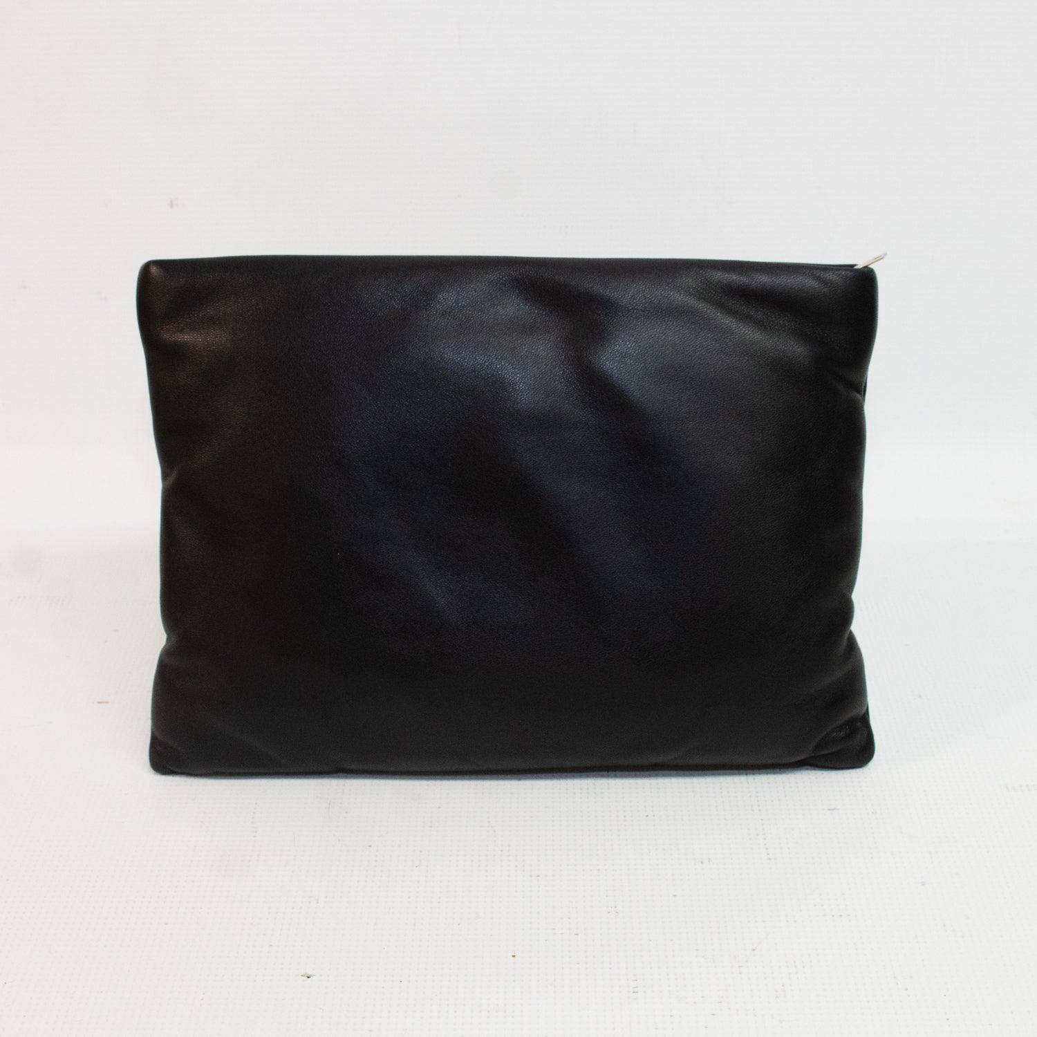 Saint Laurent Small Lambskin Puffer Pouch - Black
