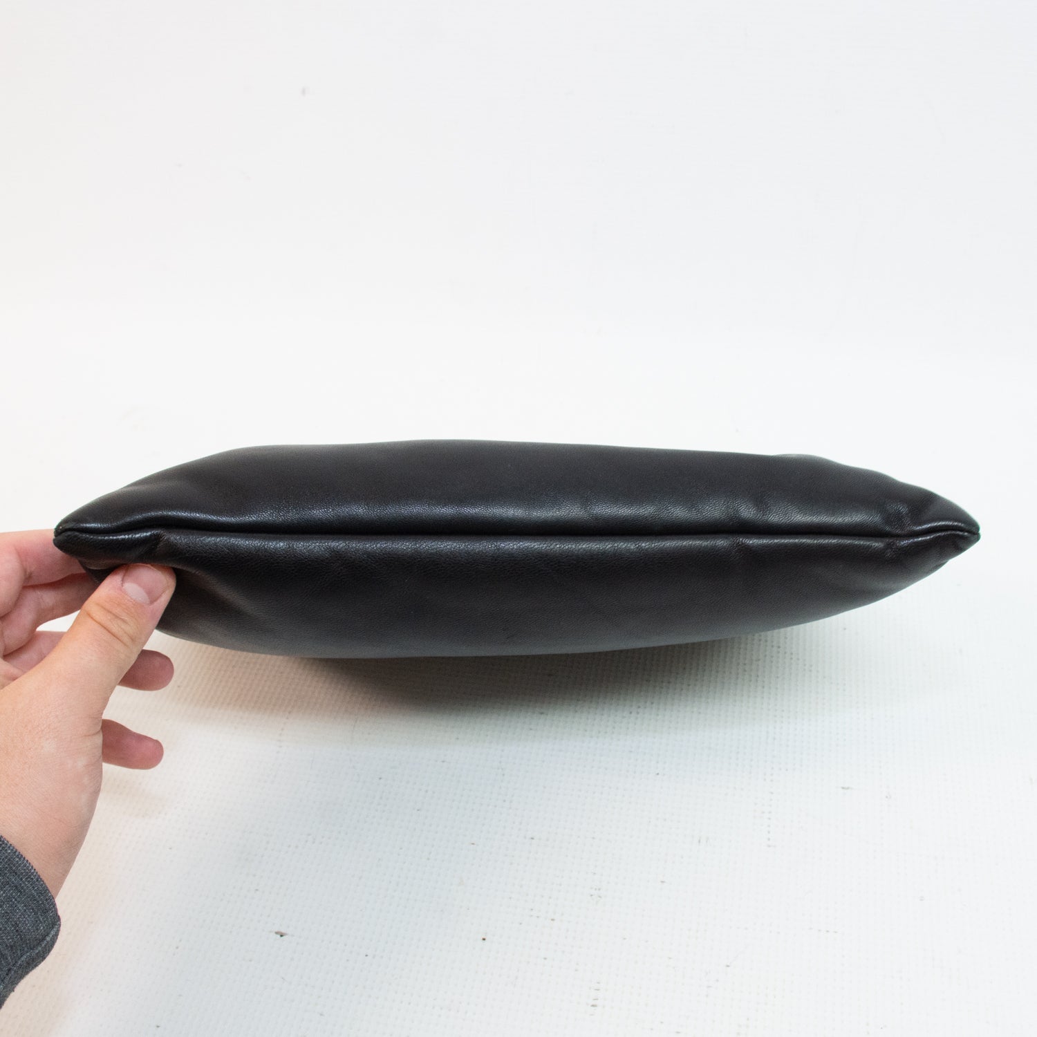 Saint Laurent Small Lambskin Puffer Pouch - Black