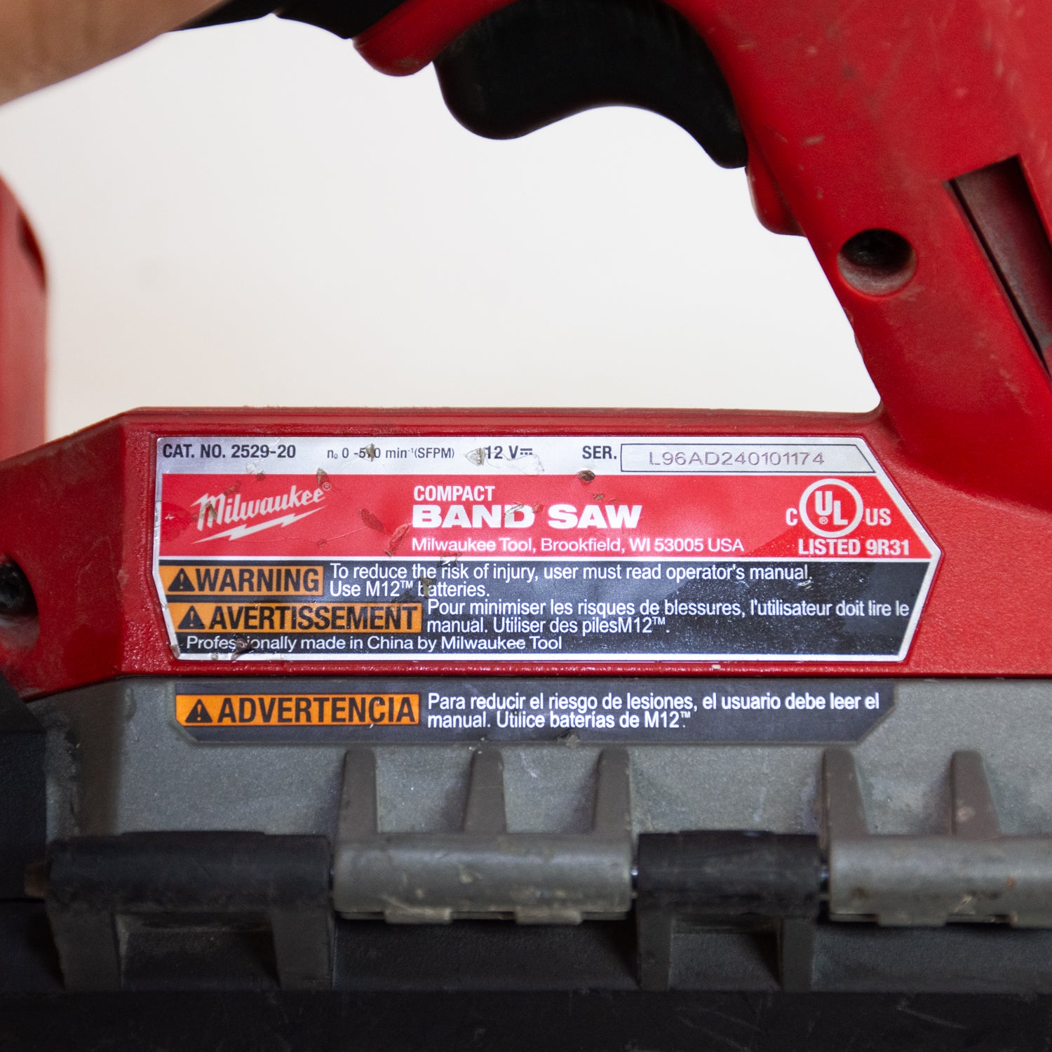 Milwaukee 2529-20 Compact M12 Band Saw