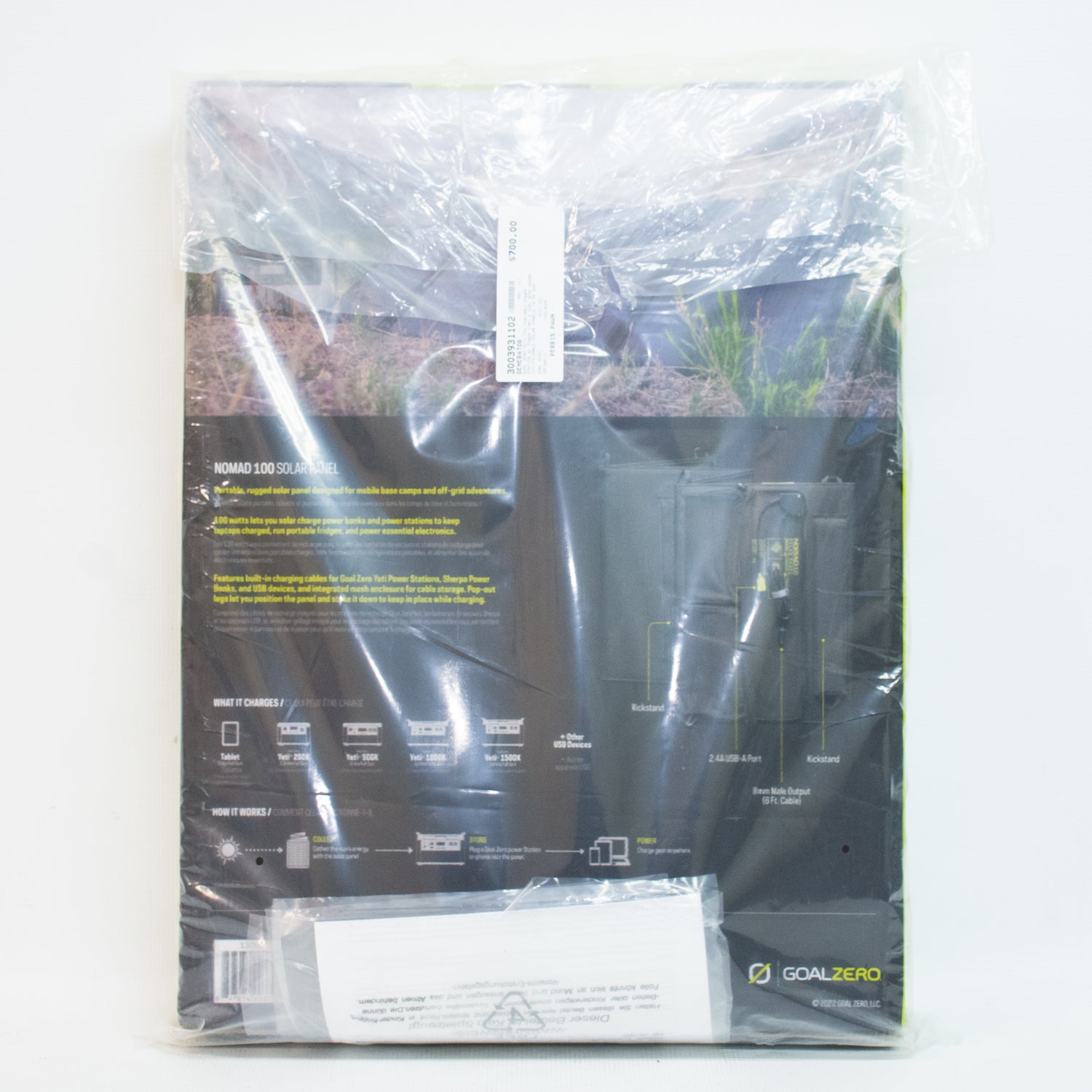 Goal Zero Yeti 700 Portable Power Station w/ Foldable Solar Panel