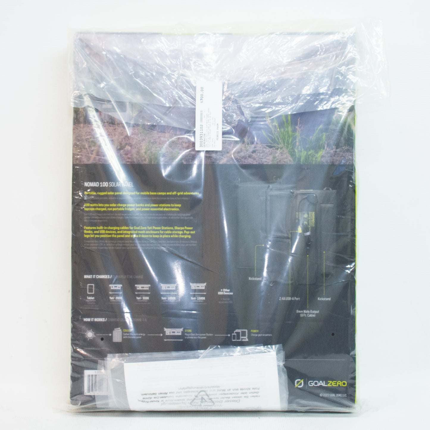 Goal Zero Yeti 700 Portable Power Station w/ Foldable Solar Panel