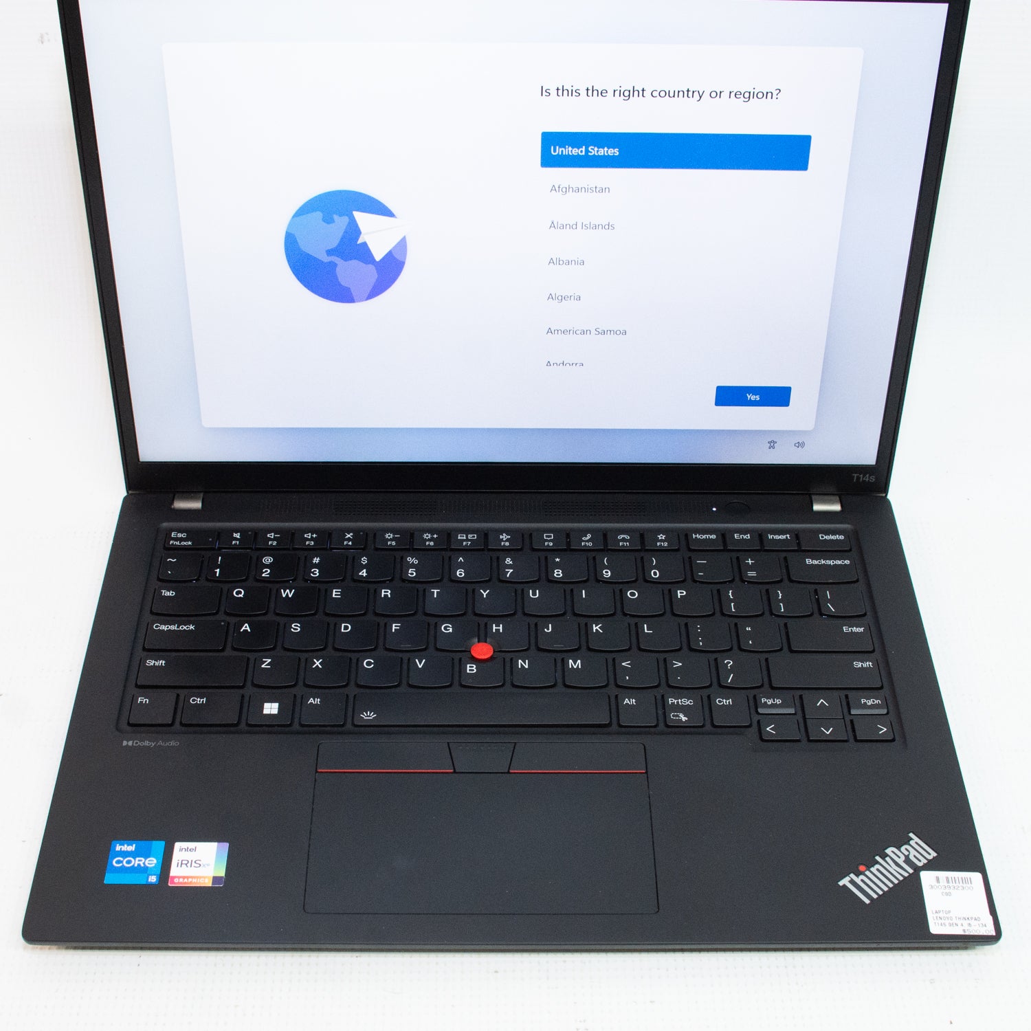 Lenovo Thinkpad T14S Gen 4 - i%-1345U @ 1.6Ghz, 16 GB Ram, 512 GB SSD