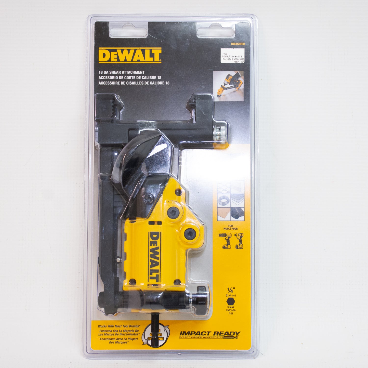 DEWALT DWASHRIR18 GA Shear Attachment