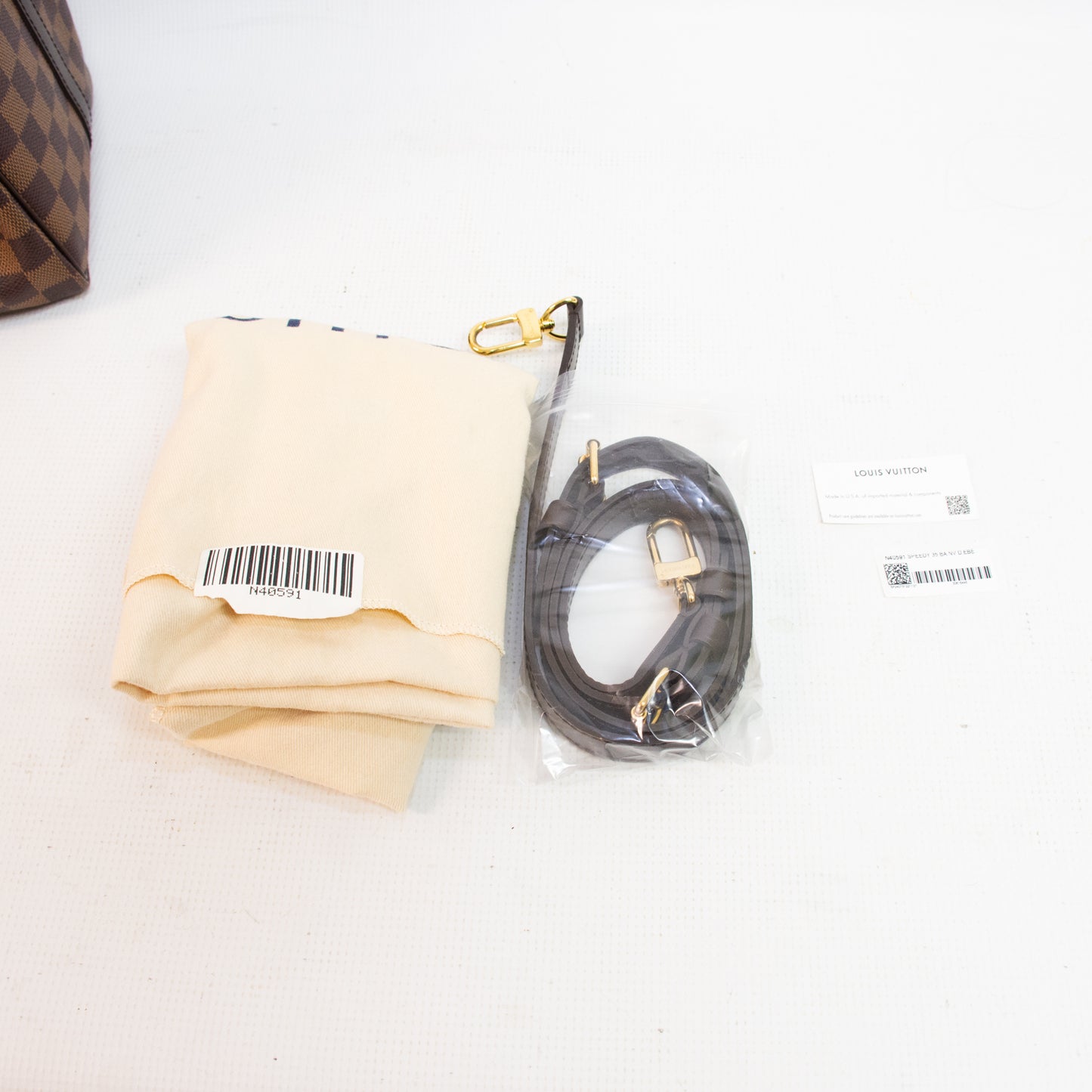 Louis Vuitton Speedy 35 Bandouliere Damier Handbag - N41366