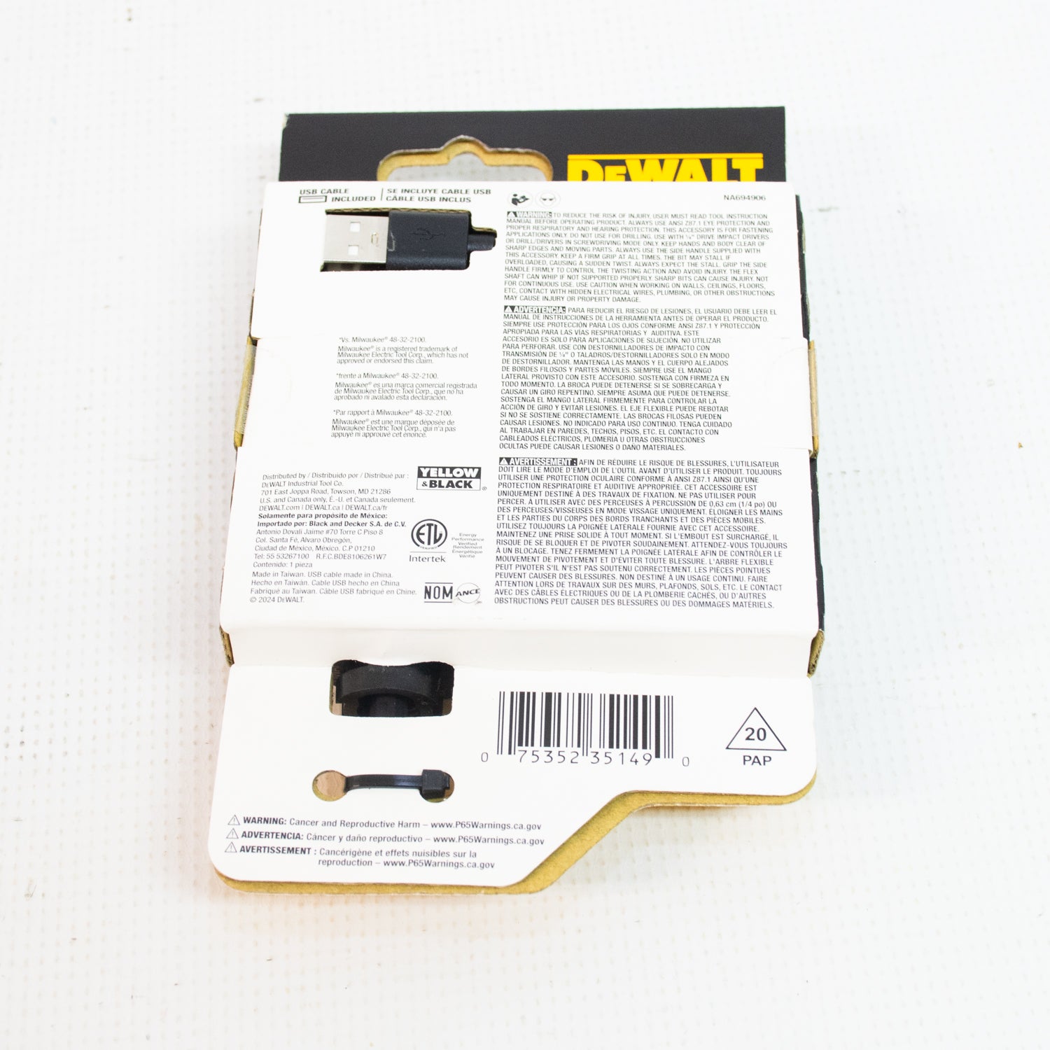 DEWALT DWAFELRA Elite Series Right Angle Drill Attachment