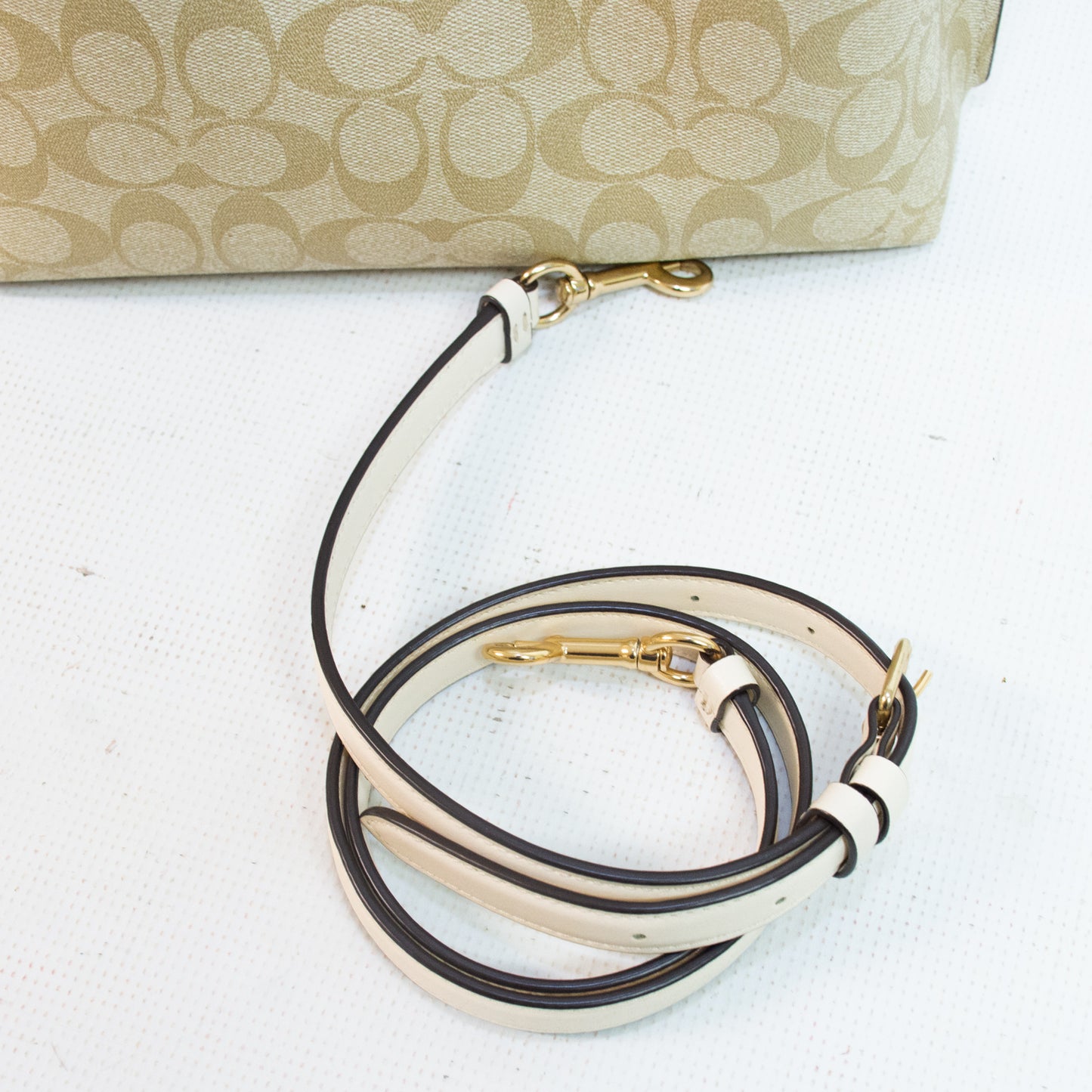 Coach CA561 Mollie Bucket Bag - Signature Canvas Beige