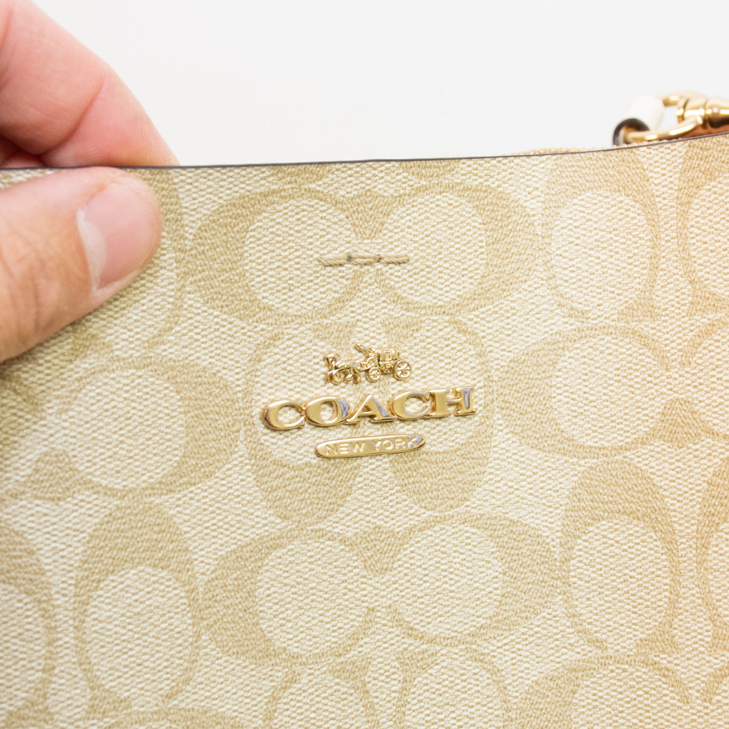 Coach CA561 Mollie Bucket Bag - Signature Canvas Beige