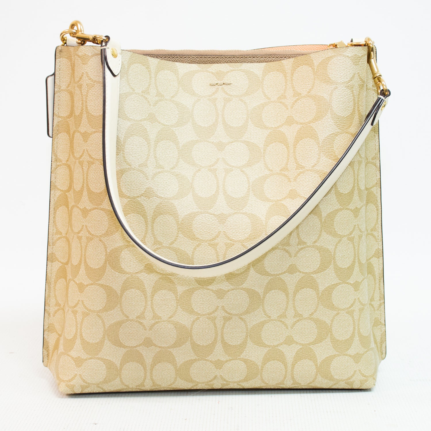 Coach CA561 Mollie Bucket Bag - Signature Canvas Beige
