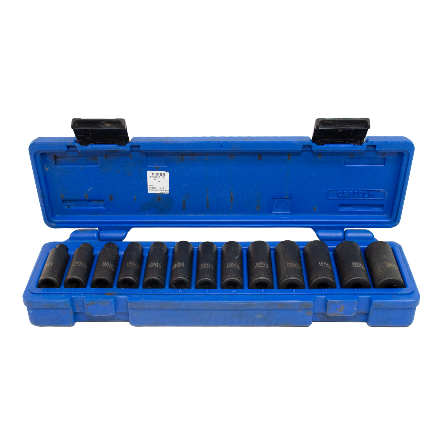 Cornwell CBPI2LM Blue Power 3/8" Drive 6pt 13pc Metric Deep Socket Set - 7mm-19mm