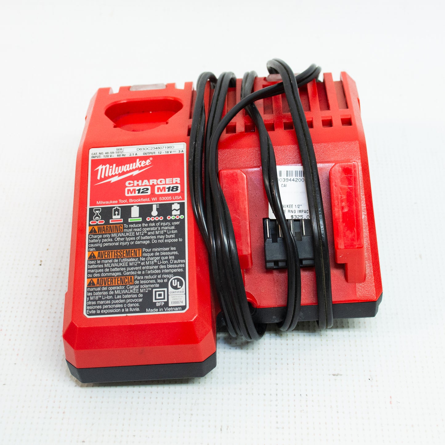 Milwaukee 3967-20 1/2" Square Ring M18 Fuel Brushless Impact Wrench