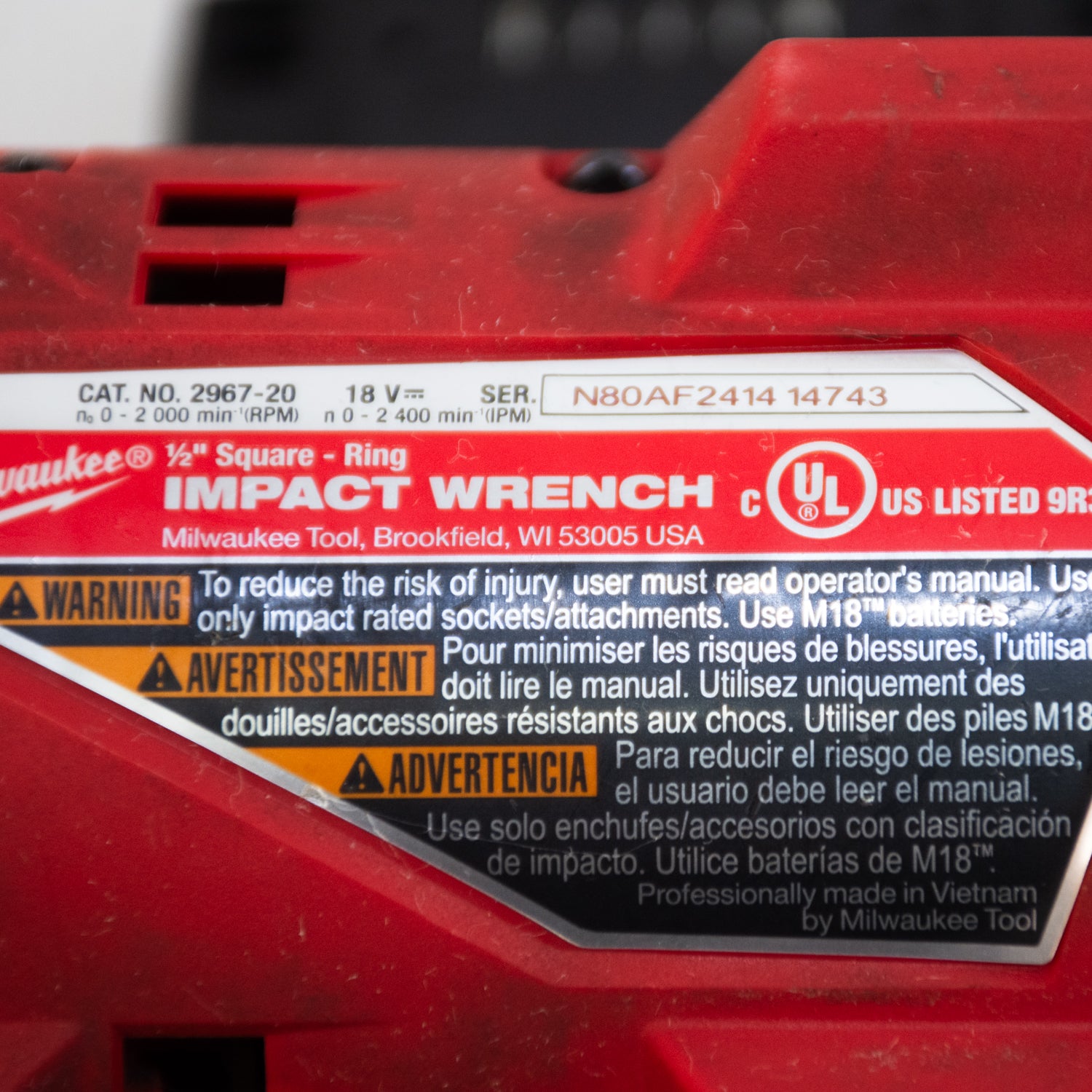 Milwaukee 3967-20 1/2