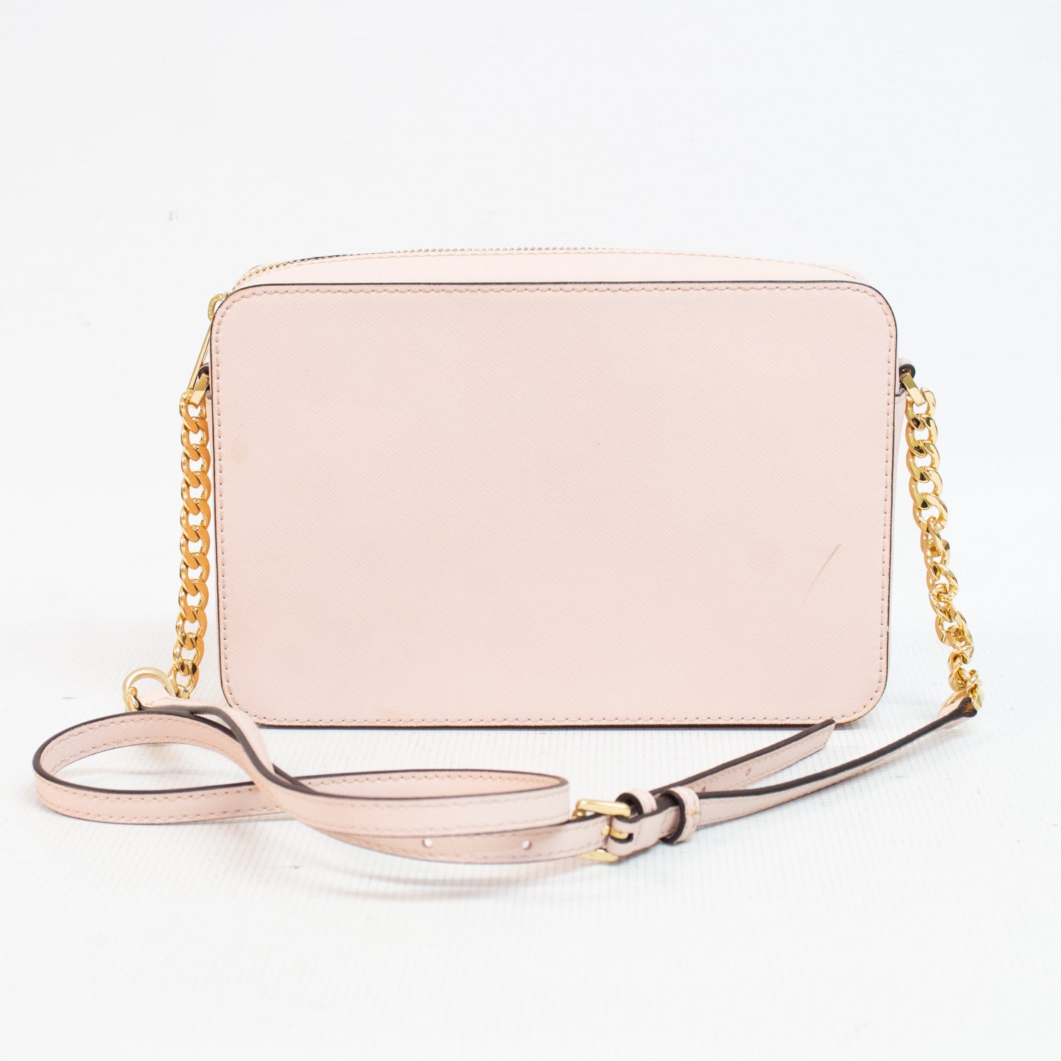 Michael Kors Jet Set Large Saffiano Leather Pink Cross Body Bag