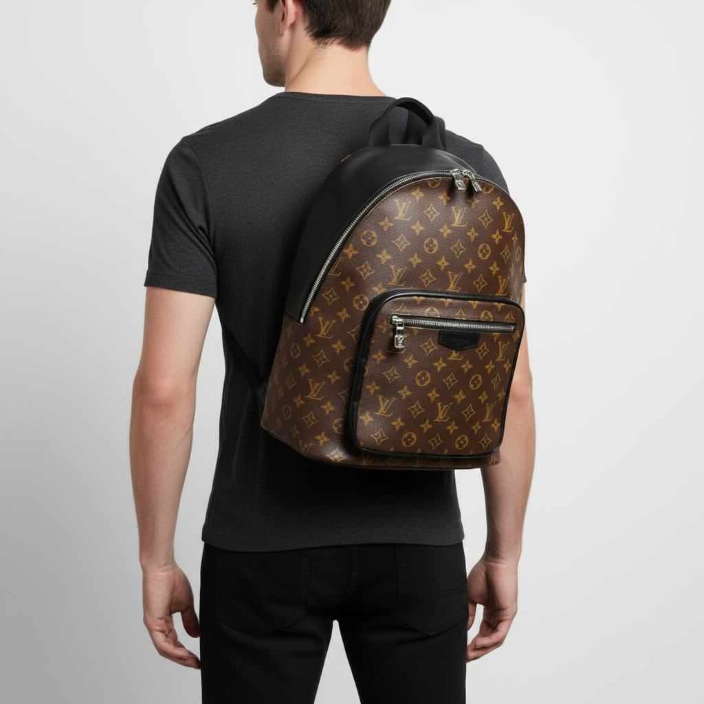 Louis Vuitton Josh Monogram Brown Macassar Backpack