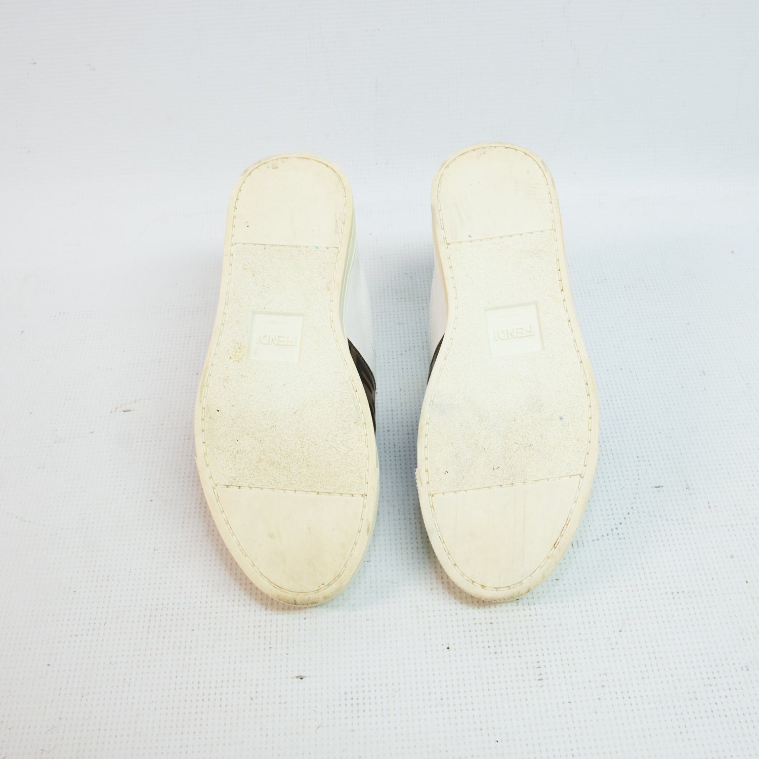 Fendi Pearland White Vitello Sneakers